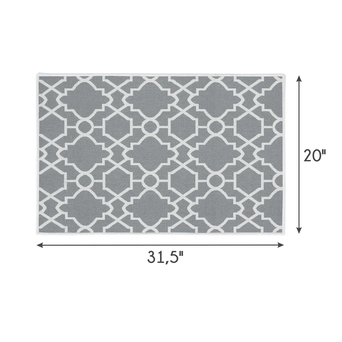 SussexHome Non-Skid Ultra-Thin Area Rugs for Laundry Room. Entryway. Bathroom and Kitchen - Washable Multipurpose Floor Mat