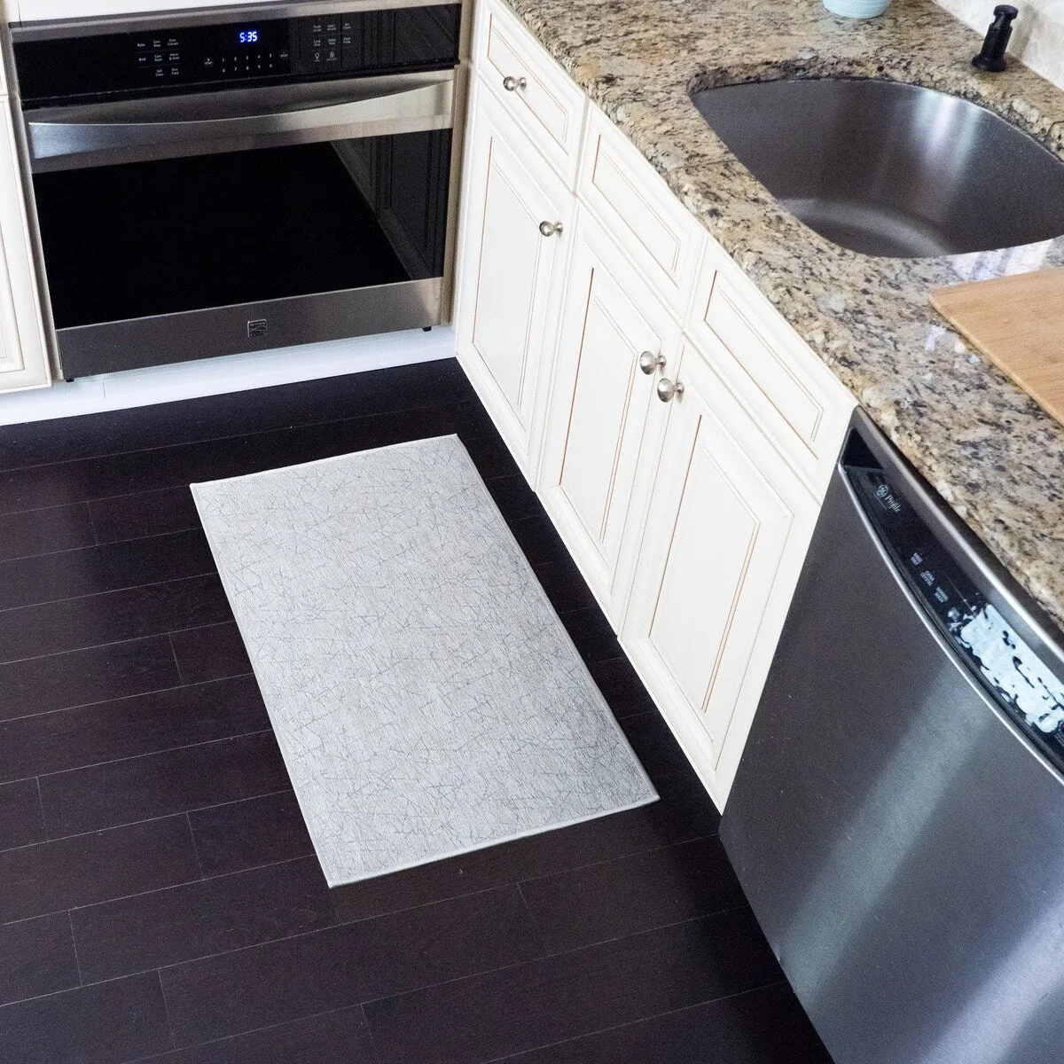 SussexHome Non-Skid Ultra-Thin Area Rugs for Laundry Room. Entryway. Bathroom and Kitchen - Washable Multipurpose Floor Mat
