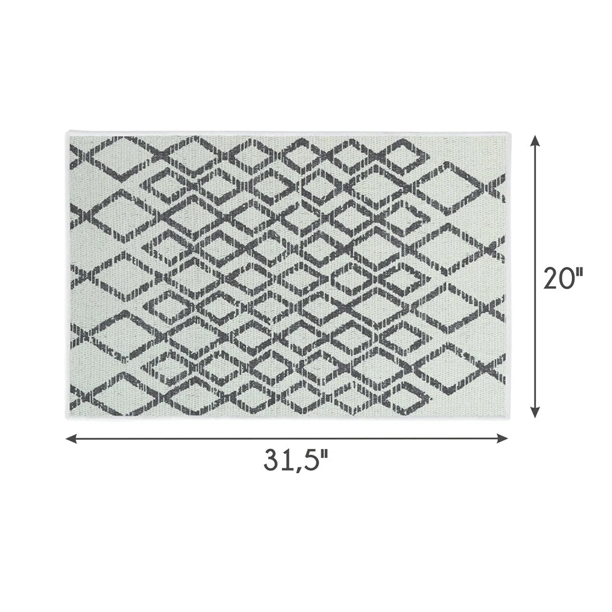 SussexHome Non-Skid Ultra-Thin Area Rugs for Laundry Room. Entryway. Bathroom and Kitchen - Washable Multipurpose Floor Mat