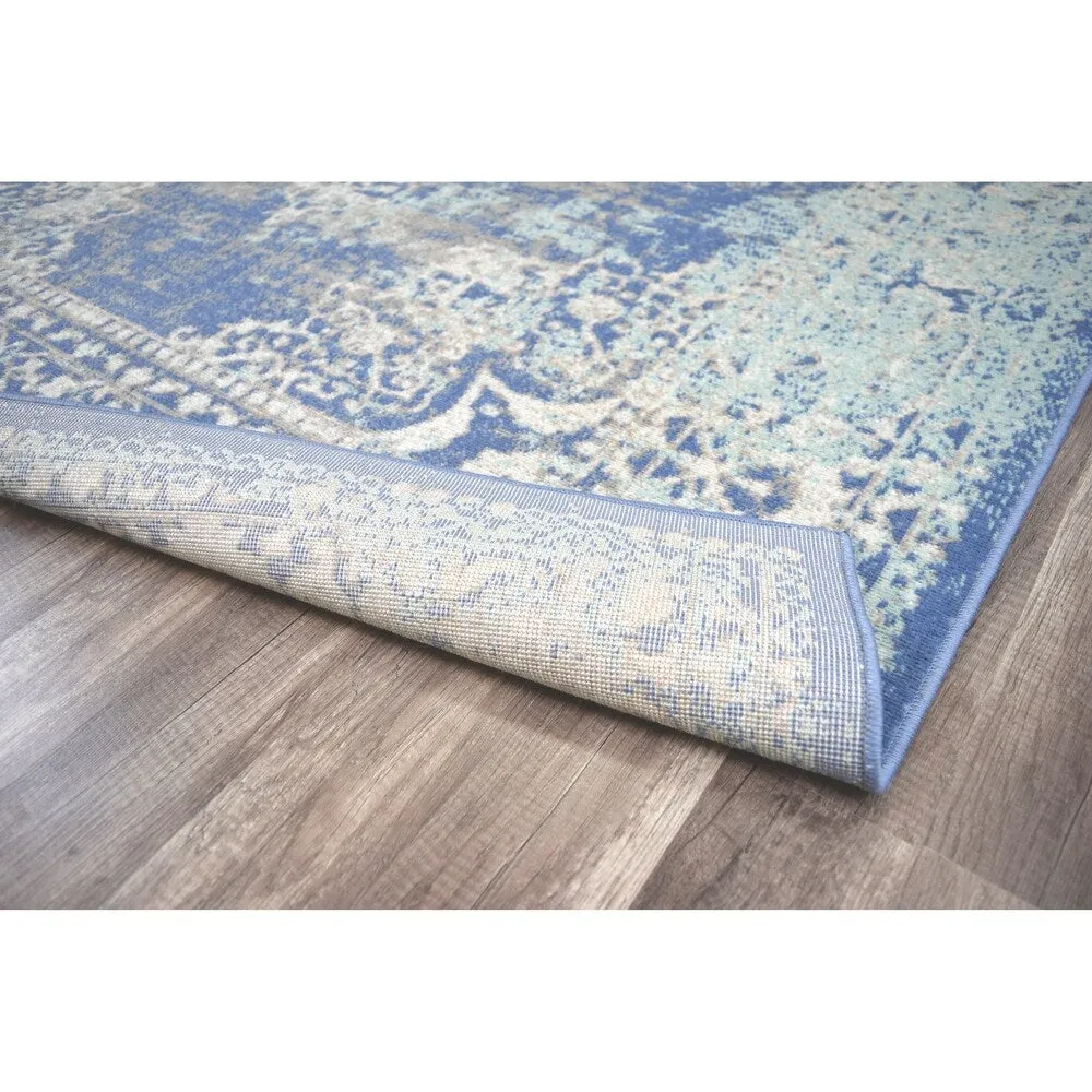 The Curated Nomad Ingleside Cerulean Vintage Transitional Rug