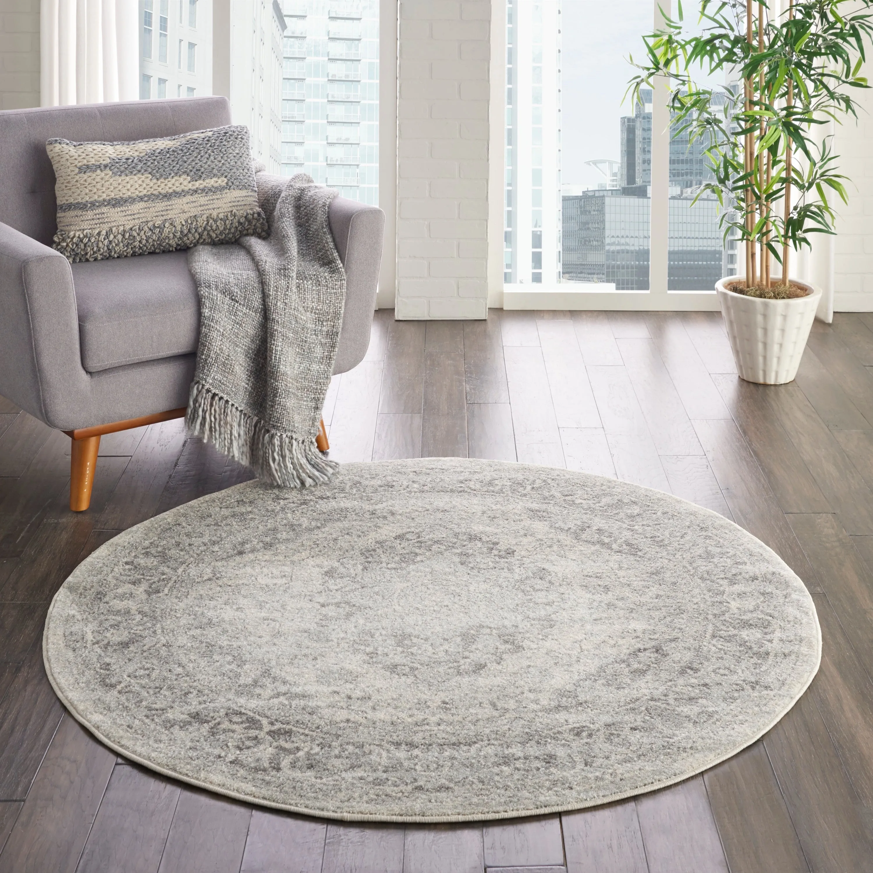 The Gray Barn Jodell Vintage Medallion Area Rug