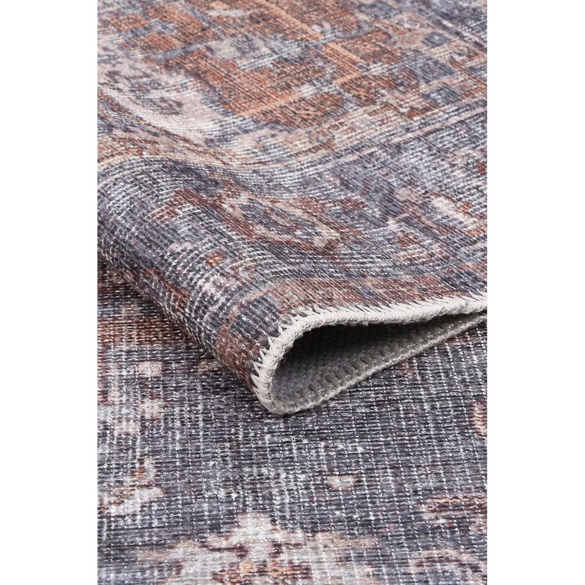 The Rug Collective Distressed Vintage Cezanne Blush Machine Washable Area Rug