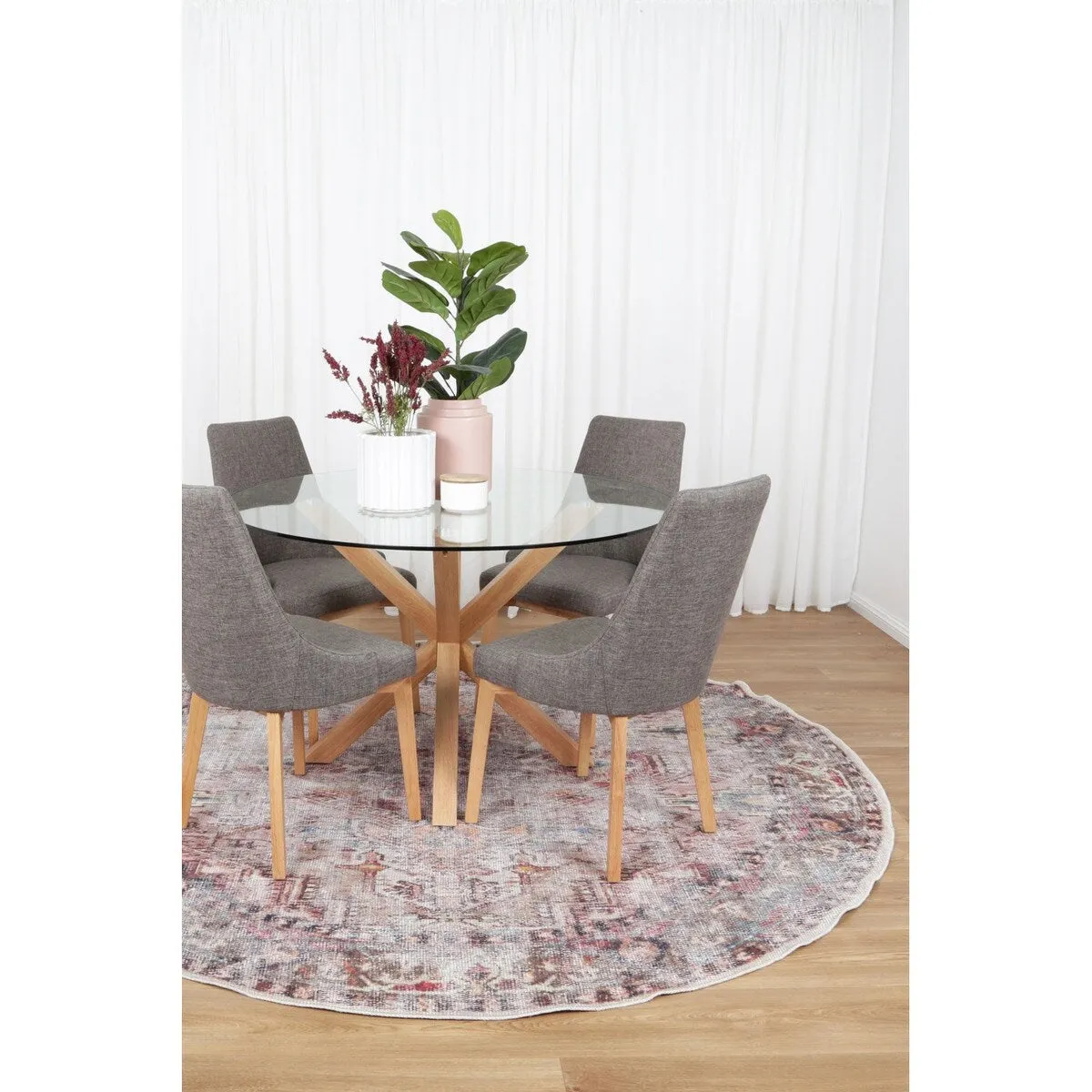 The Rug Collective Distressed Vintage Derya Multi Machine Washable Area Rug