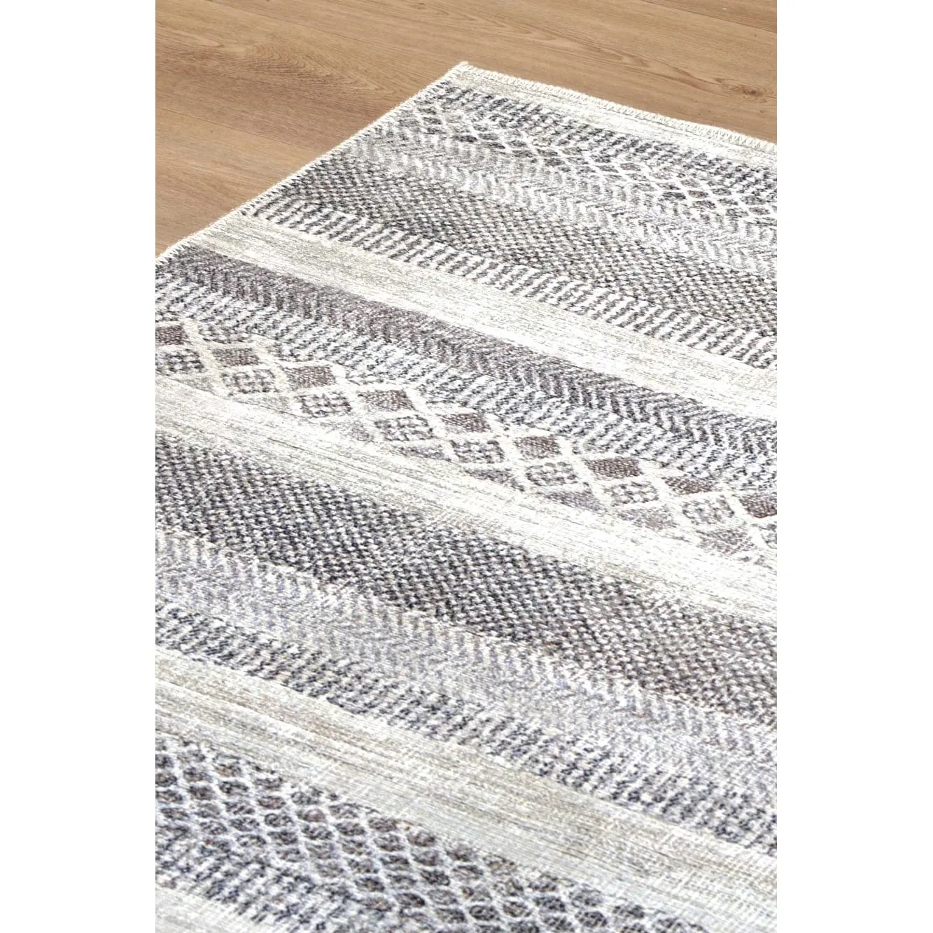 The Rug Collective Kalahari Shadows Ash Machine Washable Area Rug