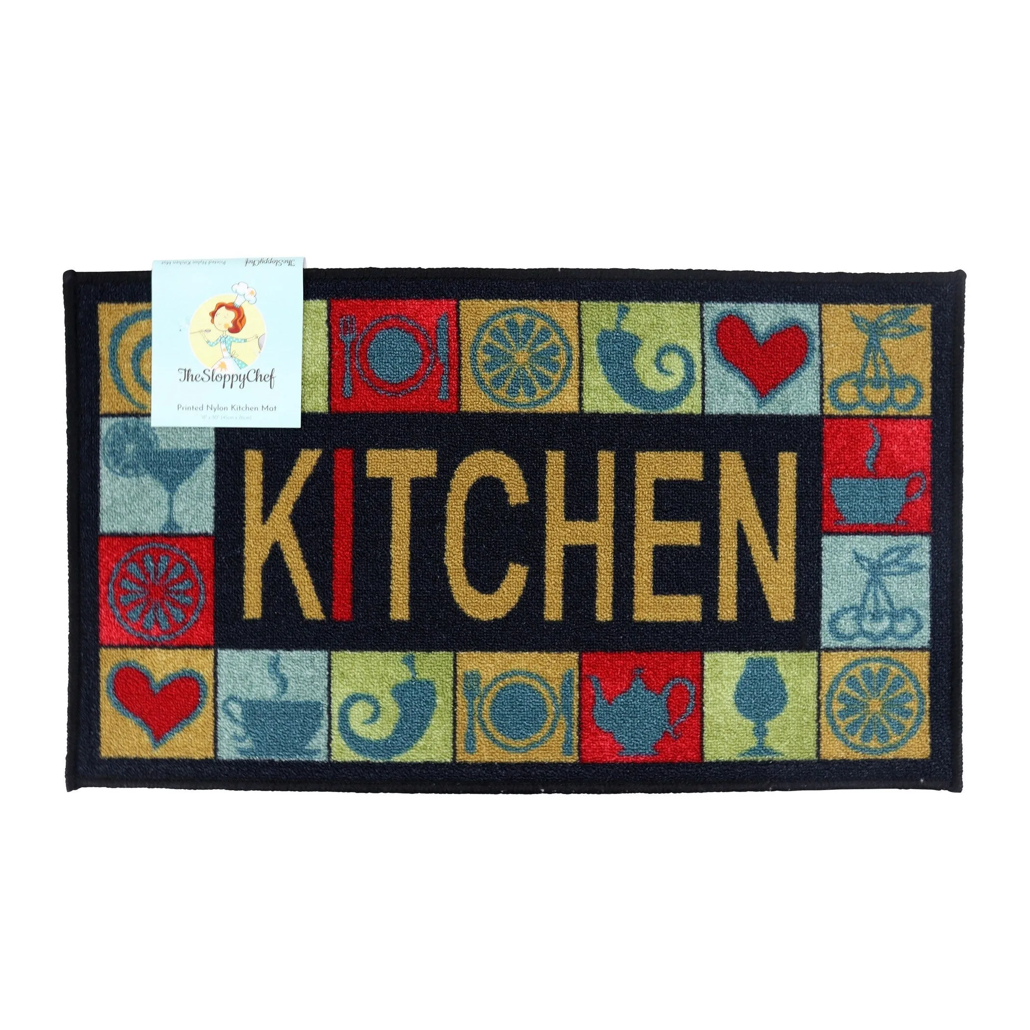 The Sloppy Chef Printed Kitchen Rug - 18x30