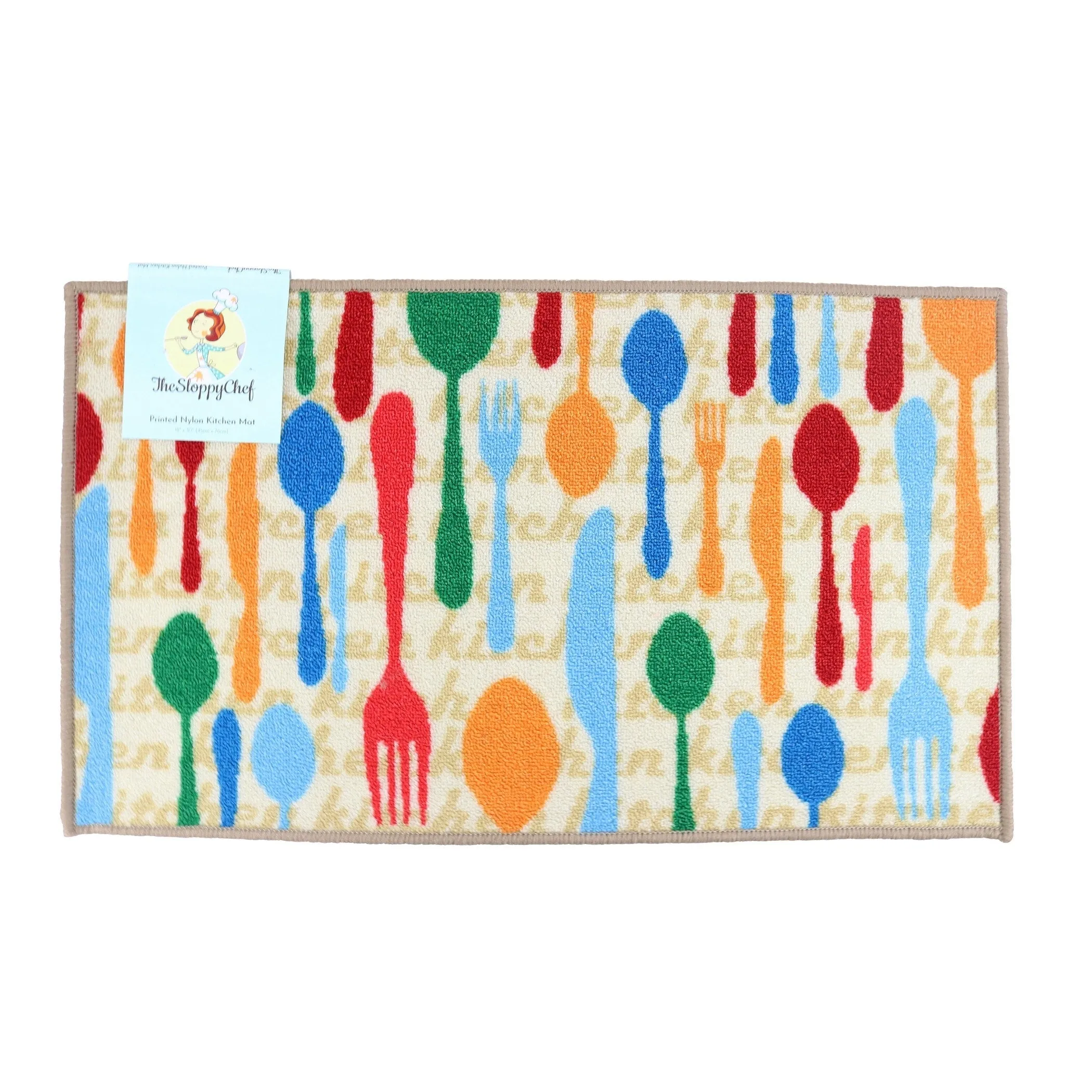 The Sloppy Chef Printed Kitchen Rug - 18x30