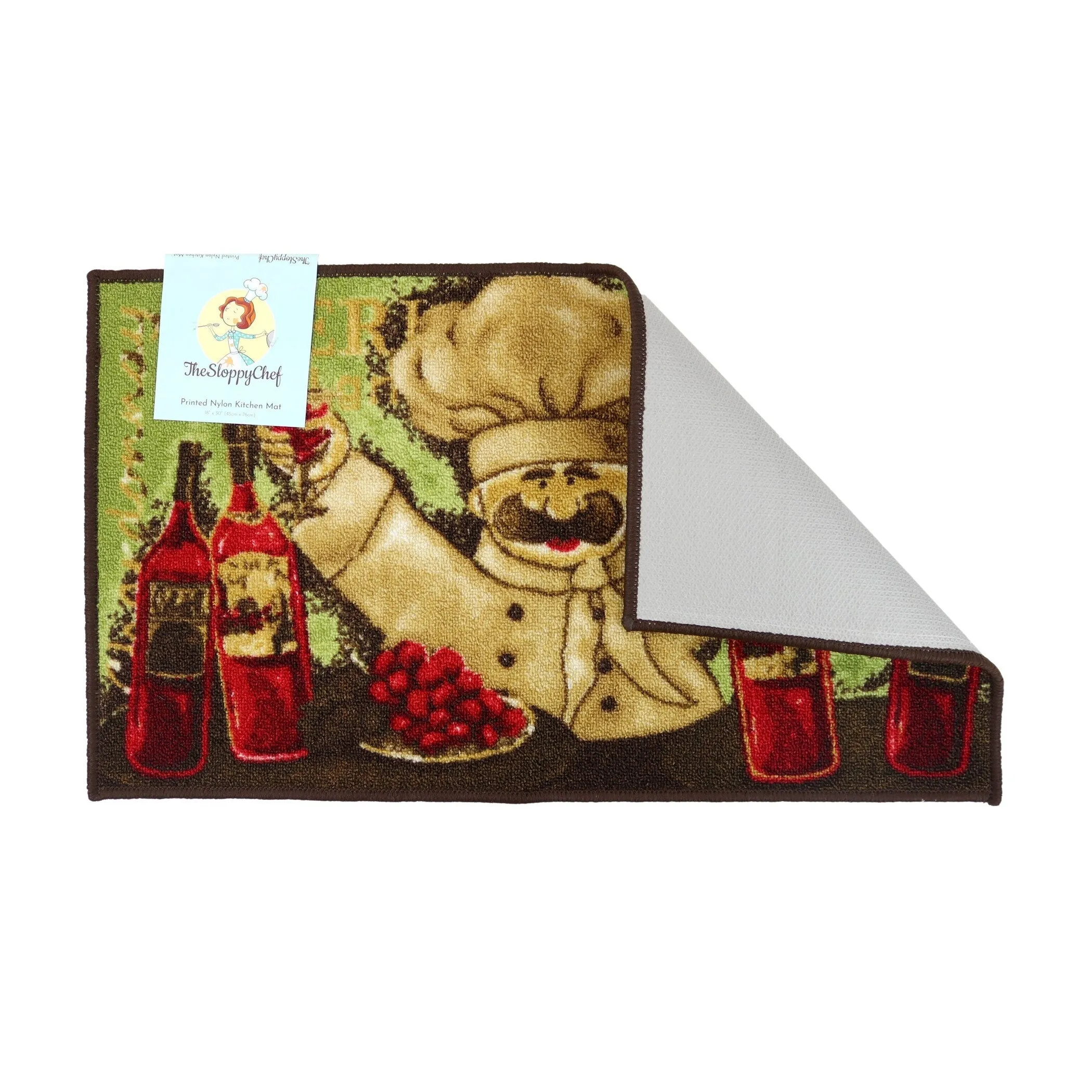 The Sloppy Chef Printed Kitchen Rug - 18x30