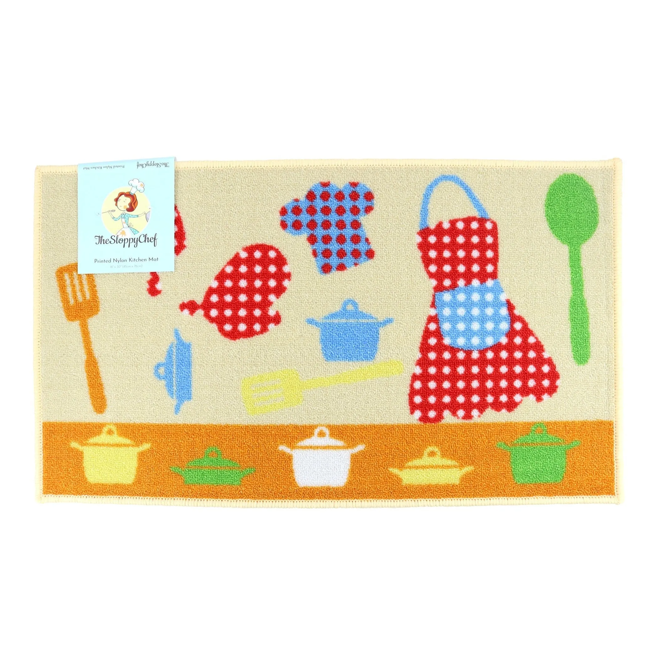The Sloppy Chef Printed Kitchen Rug - 18x30