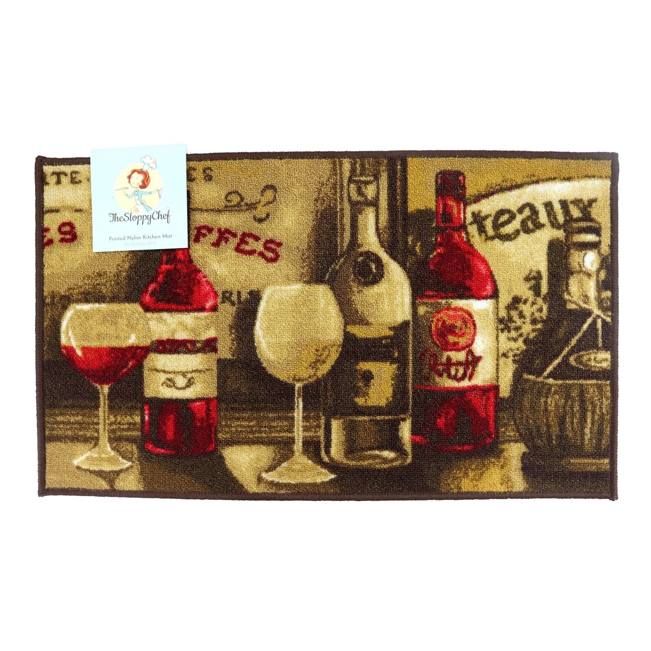 The Sloppy Chef Printed Kitchen Rug - 18x30
