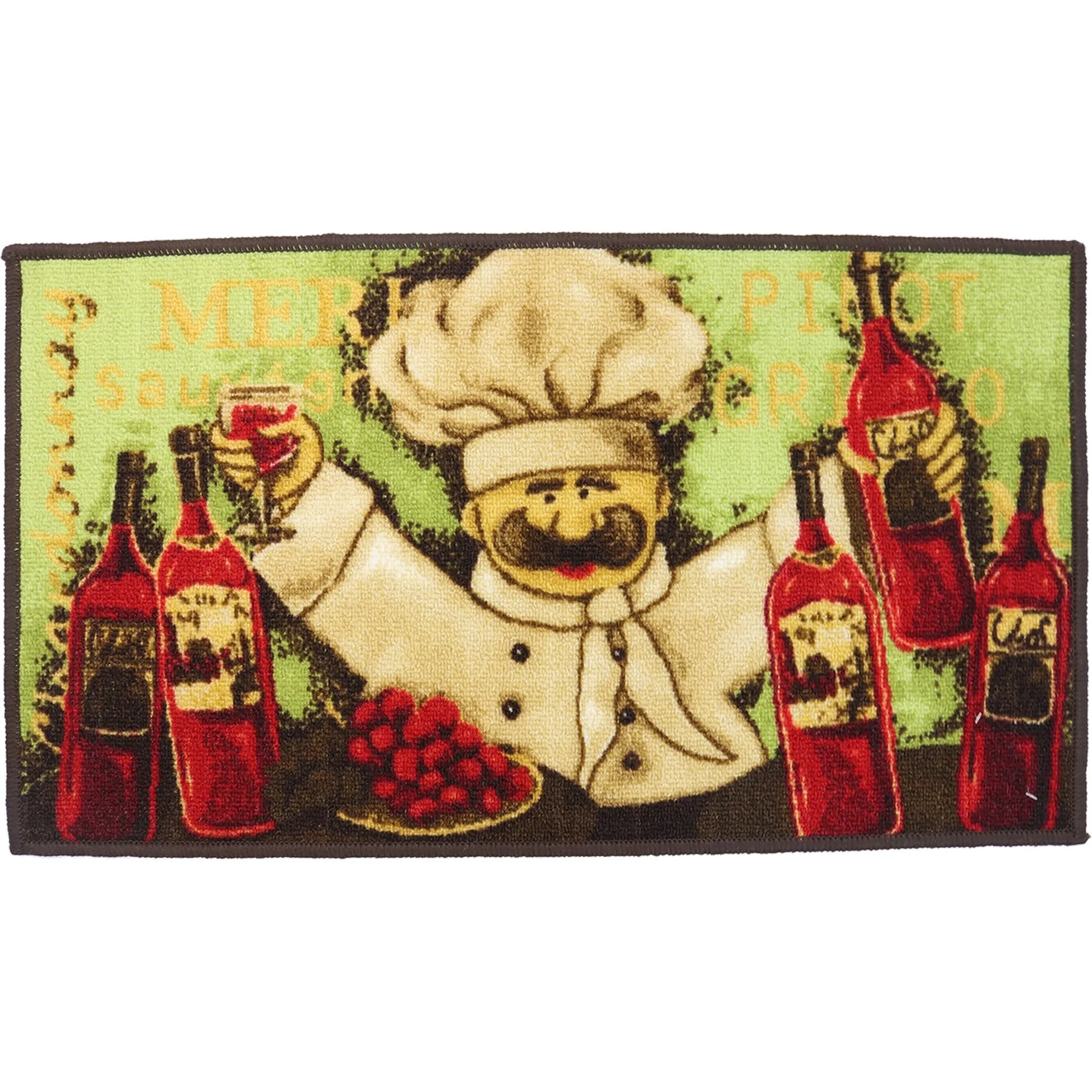 The Sloppy Chef Printed Kitchen Rug - 18x30