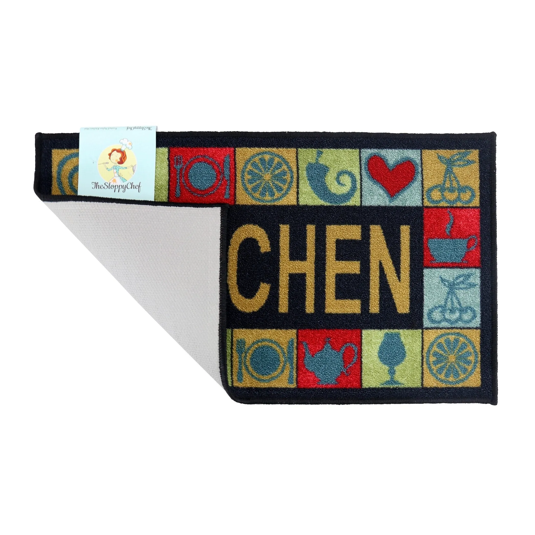 The Sloppy Chef Printed Kitchen Rug - 18x30