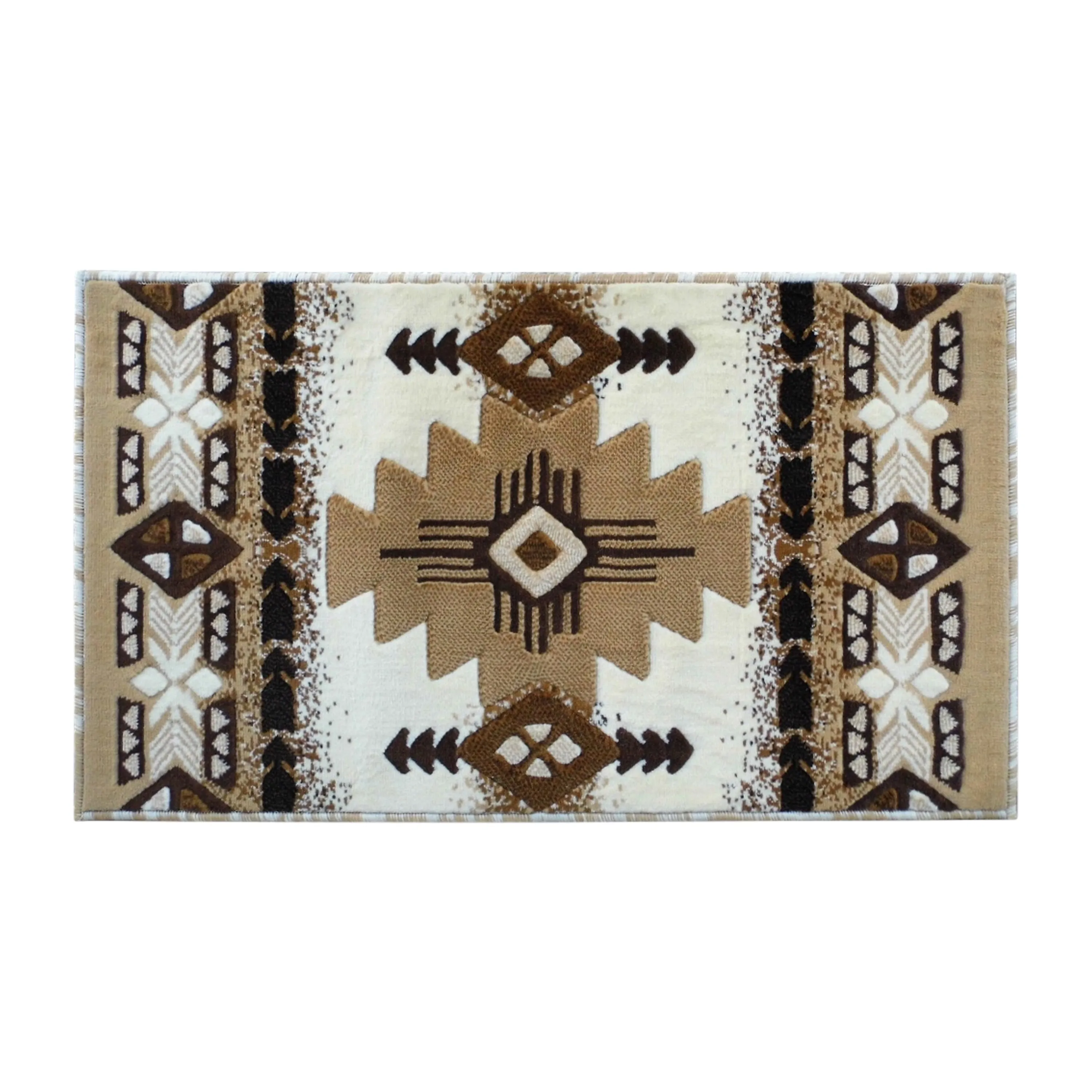 Traditional Southwestern Style Olefin Fiber Geometric Area Rug