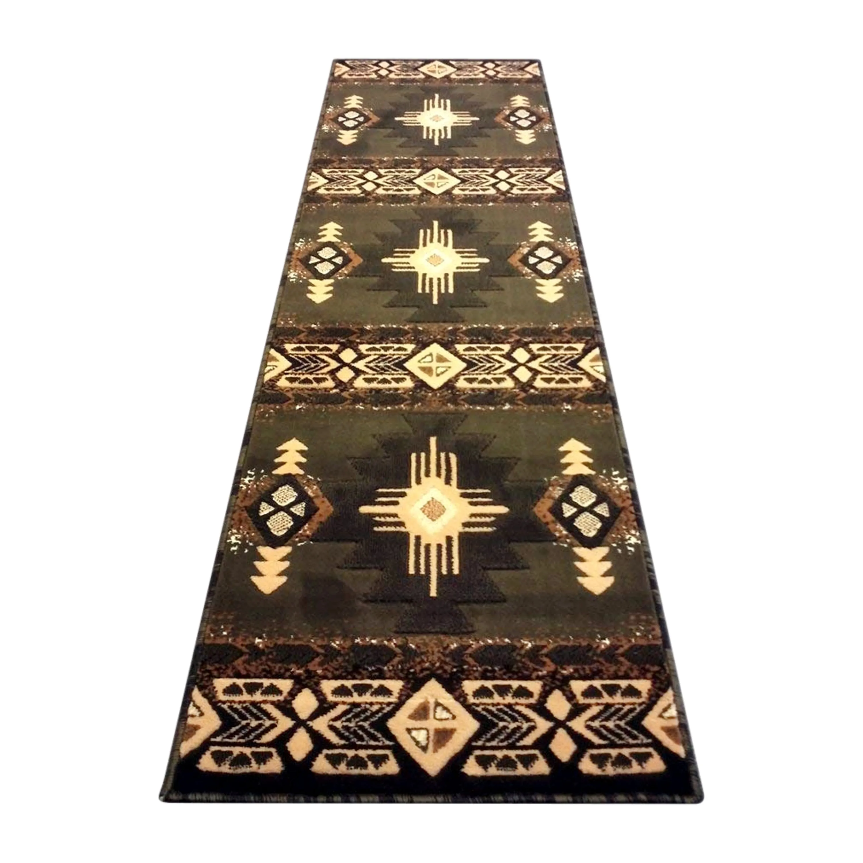 Traditional Southwestern Style Olefin Fiber Geometric Area Rug