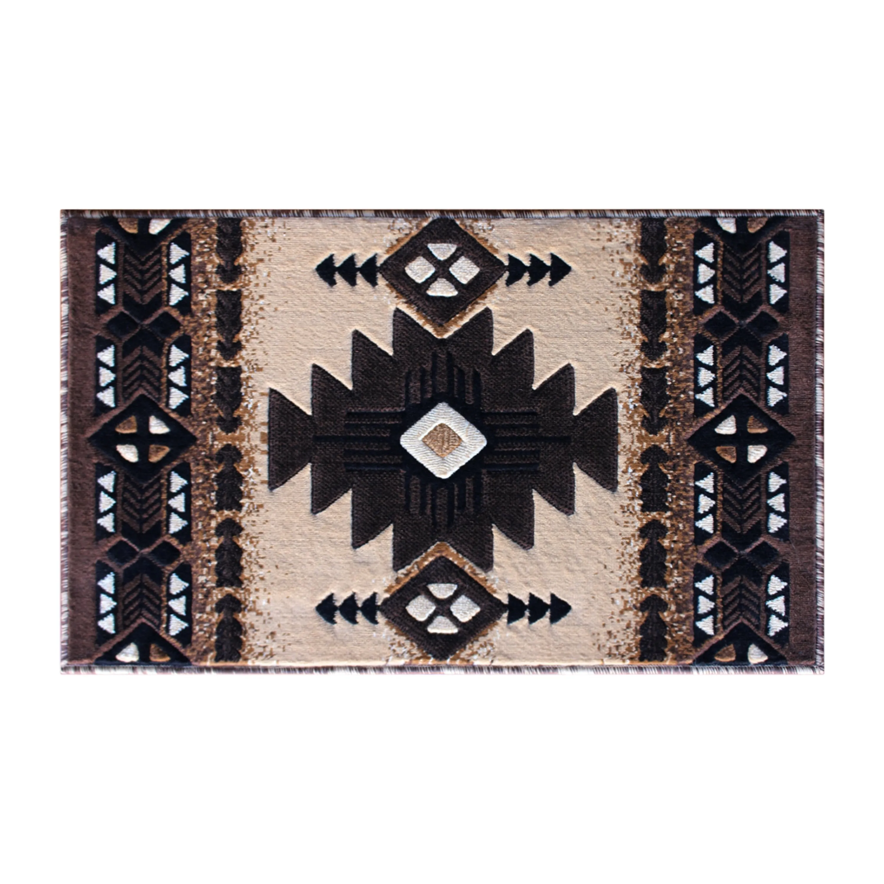 Traditional Southwestern Style Olefin Fiber Geometric Area Rug