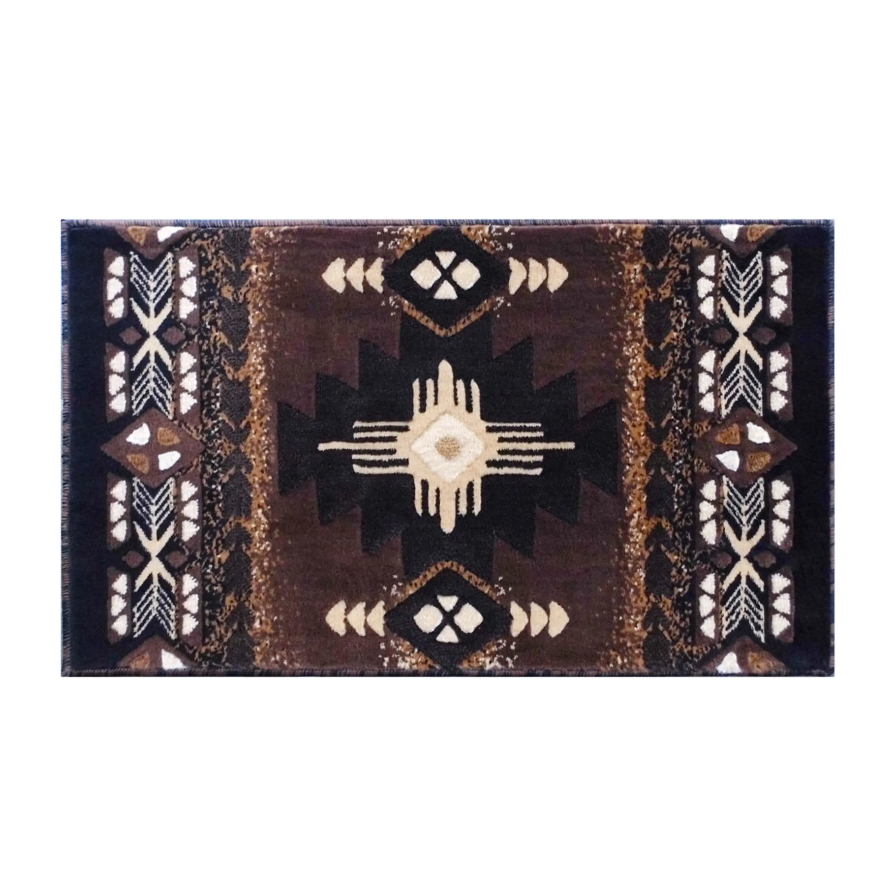 Traditional Southwestern Style Olefin Fiber Geometric Area Rug