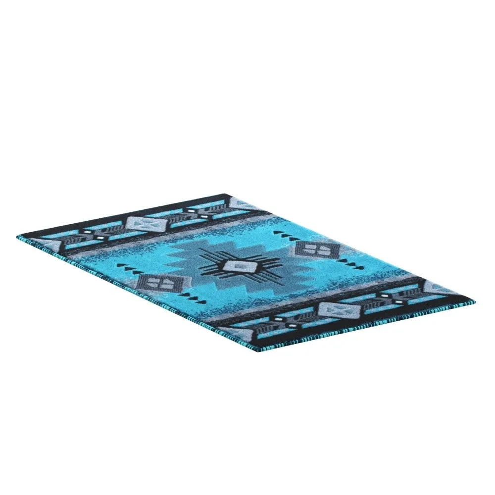 Traditional Southwestern Style Olefin Fiber Geometric Area Rug