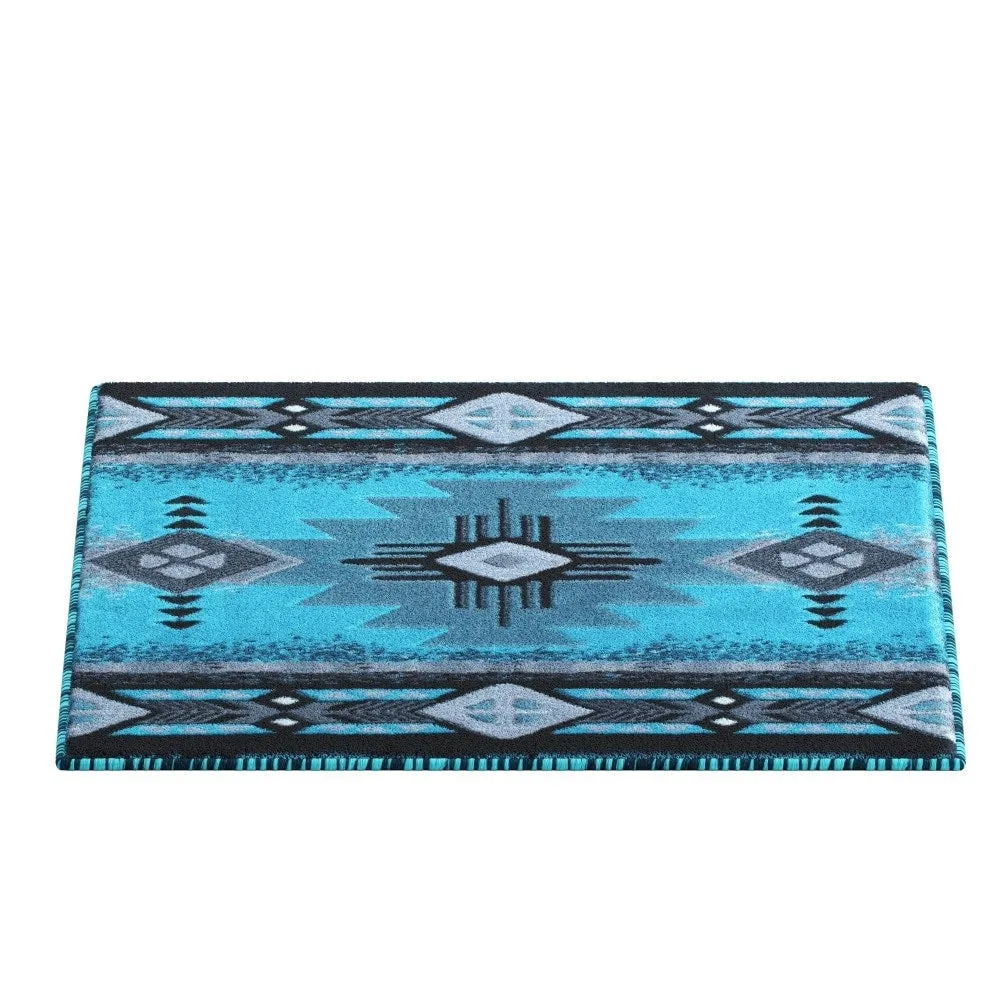 Traditional Southwestern Style Olefin Fiber Geometric Area Rug