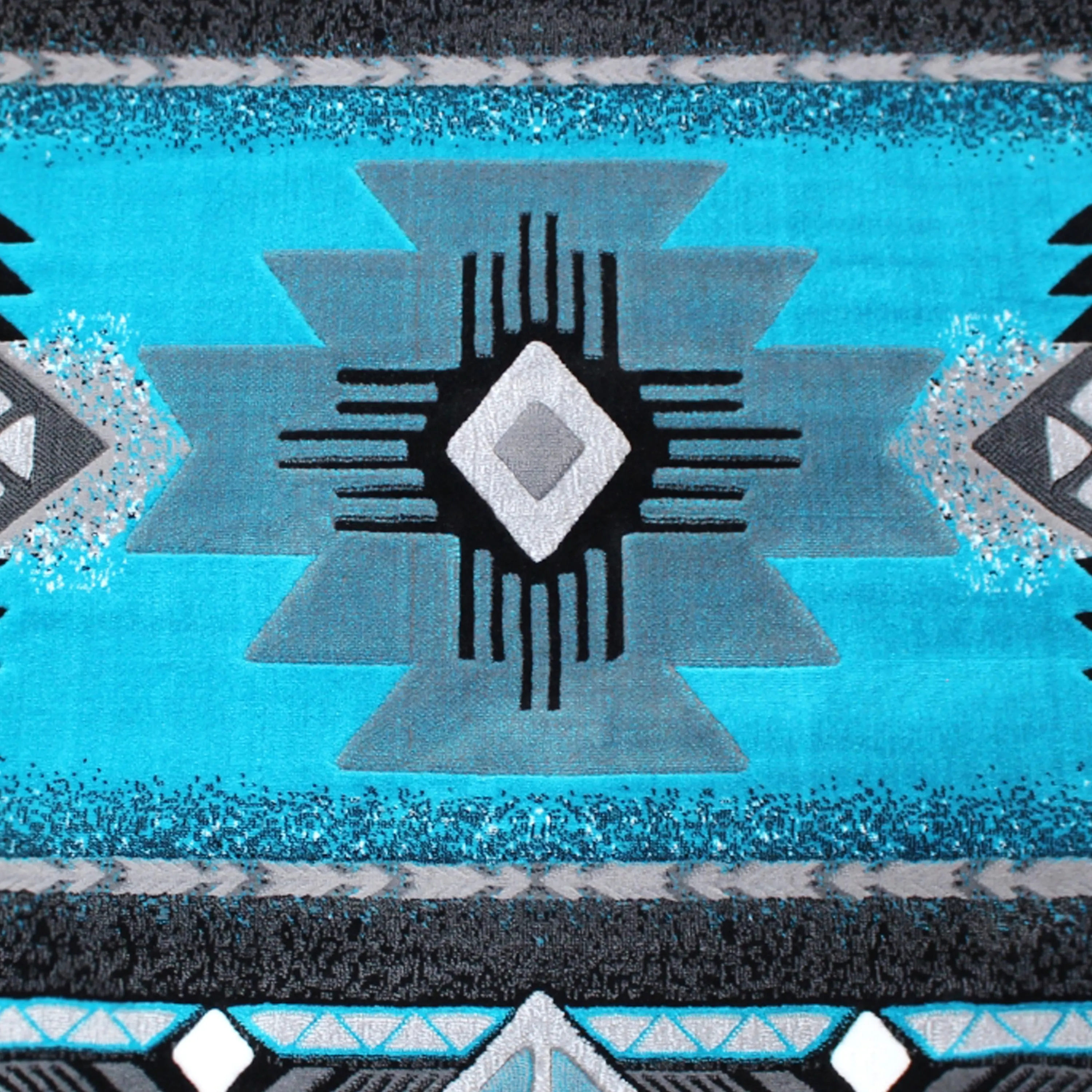 Traditional Southwestern Style Olefin Fiber Geometric Area Rug