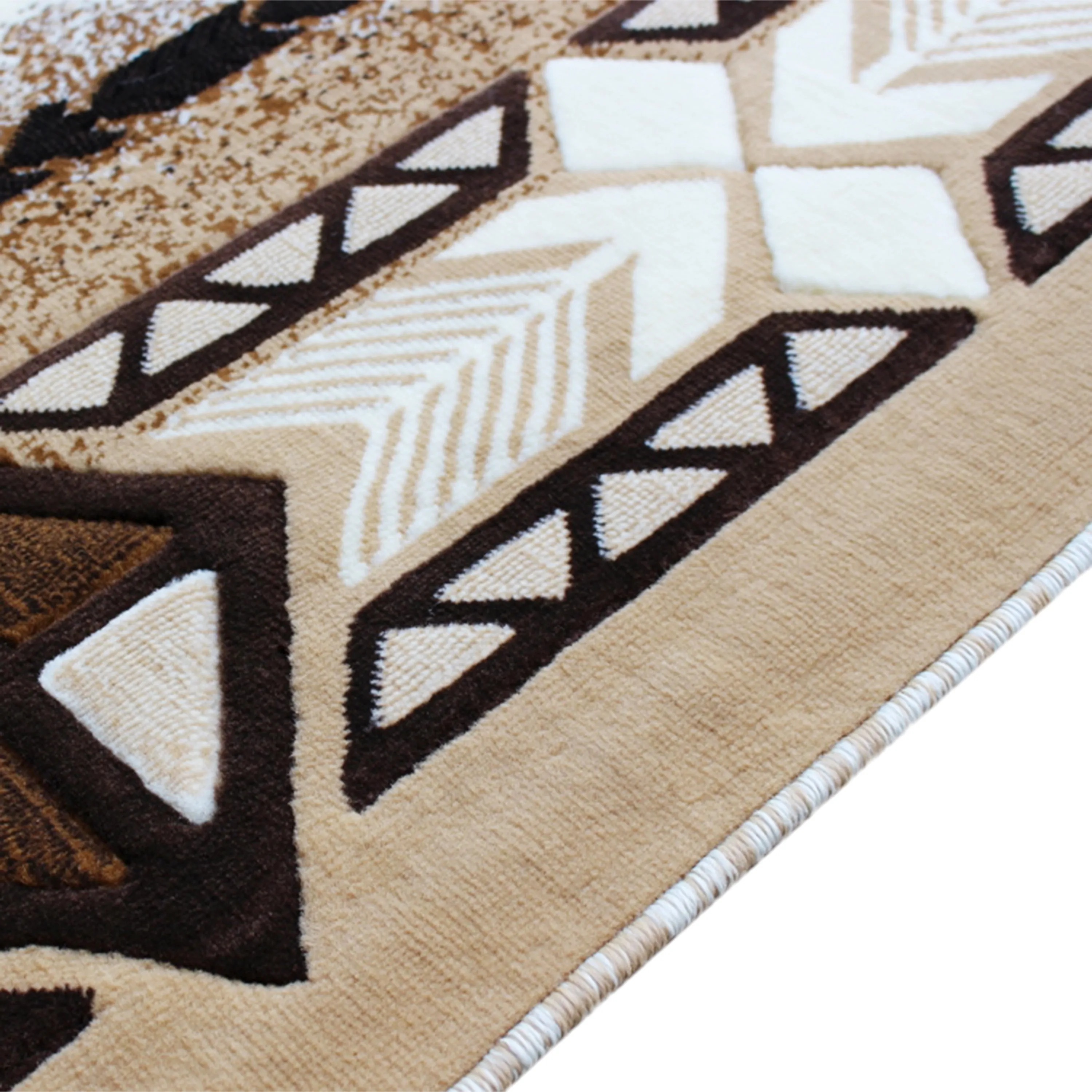 Traditional Southwestern Style Olefin Fiber Geometric Area Rug