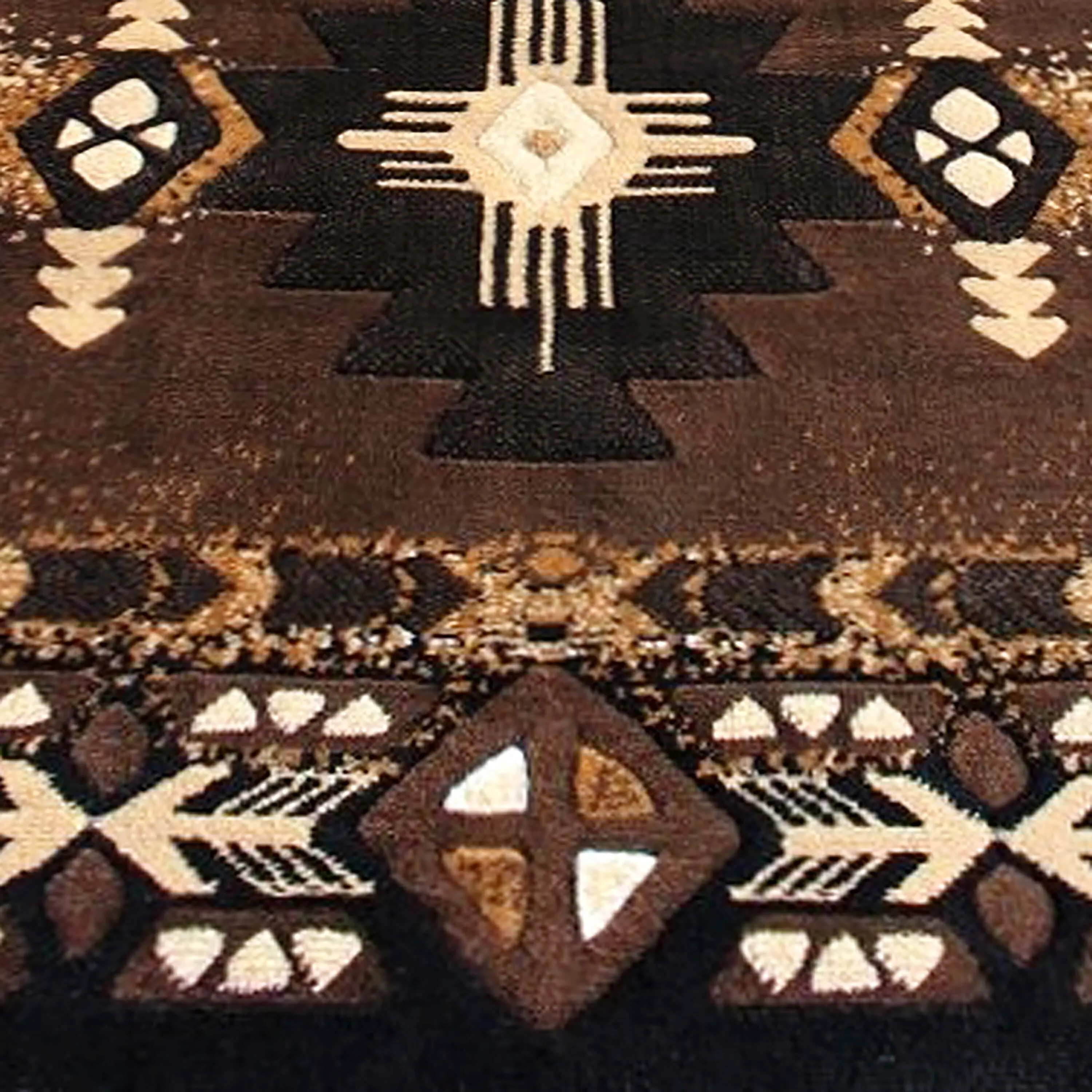 Traditional Southwestern Style Olefin Fiber Geometric Area Rug