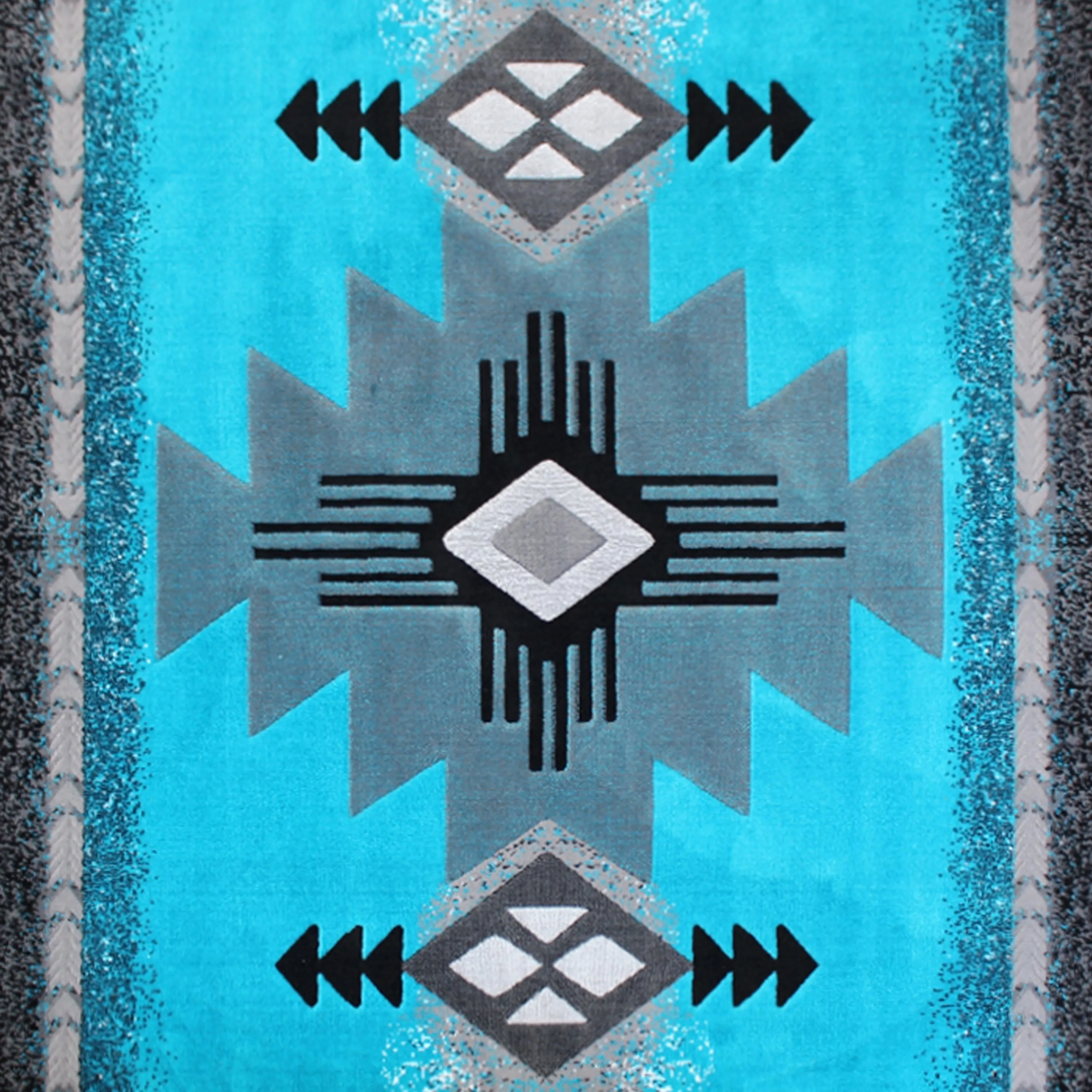 Traditional Southwestern Style Olefin Fiber Geometric Area Rug