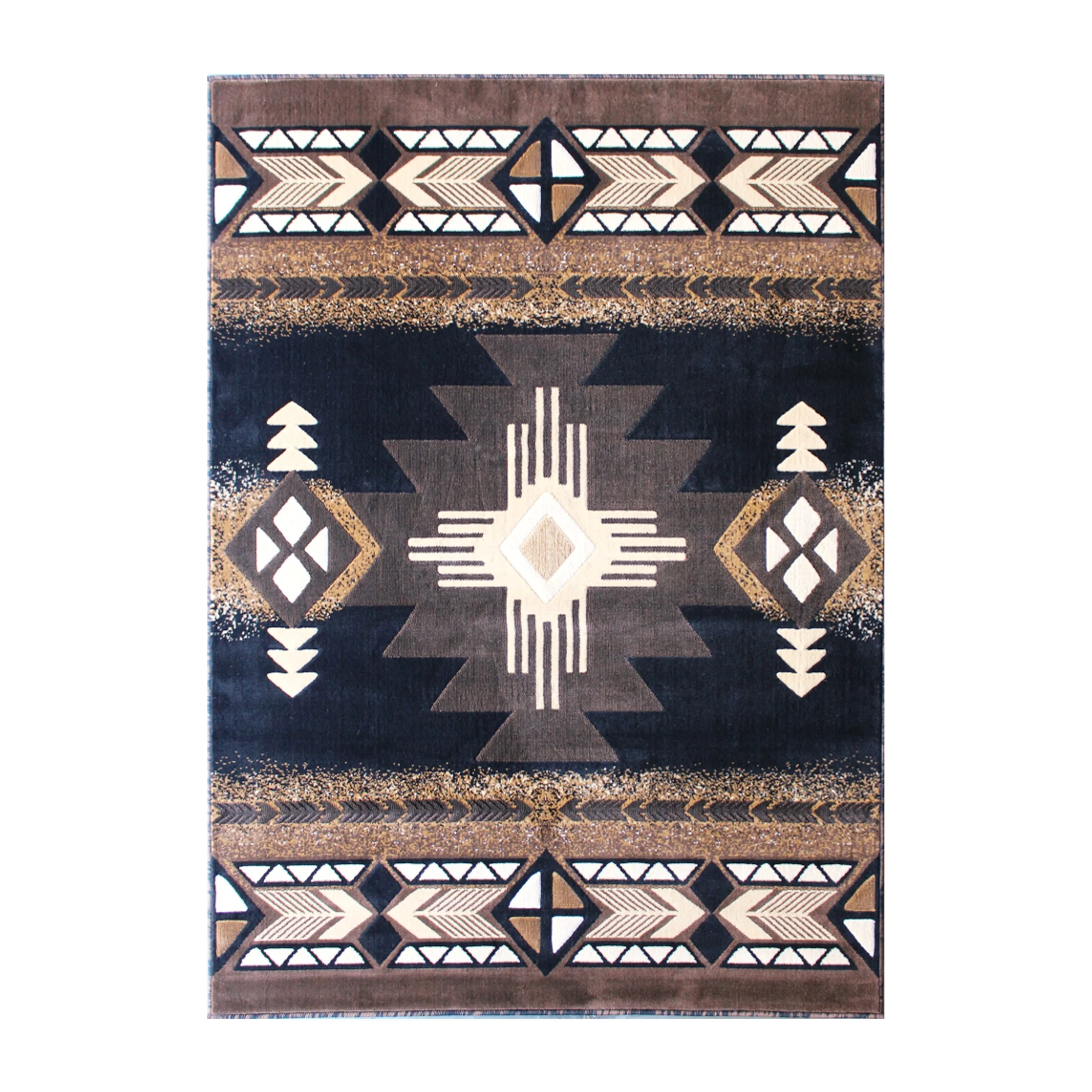 Traditional Southwestern Style Olefin Fiber Geometric Area Rug