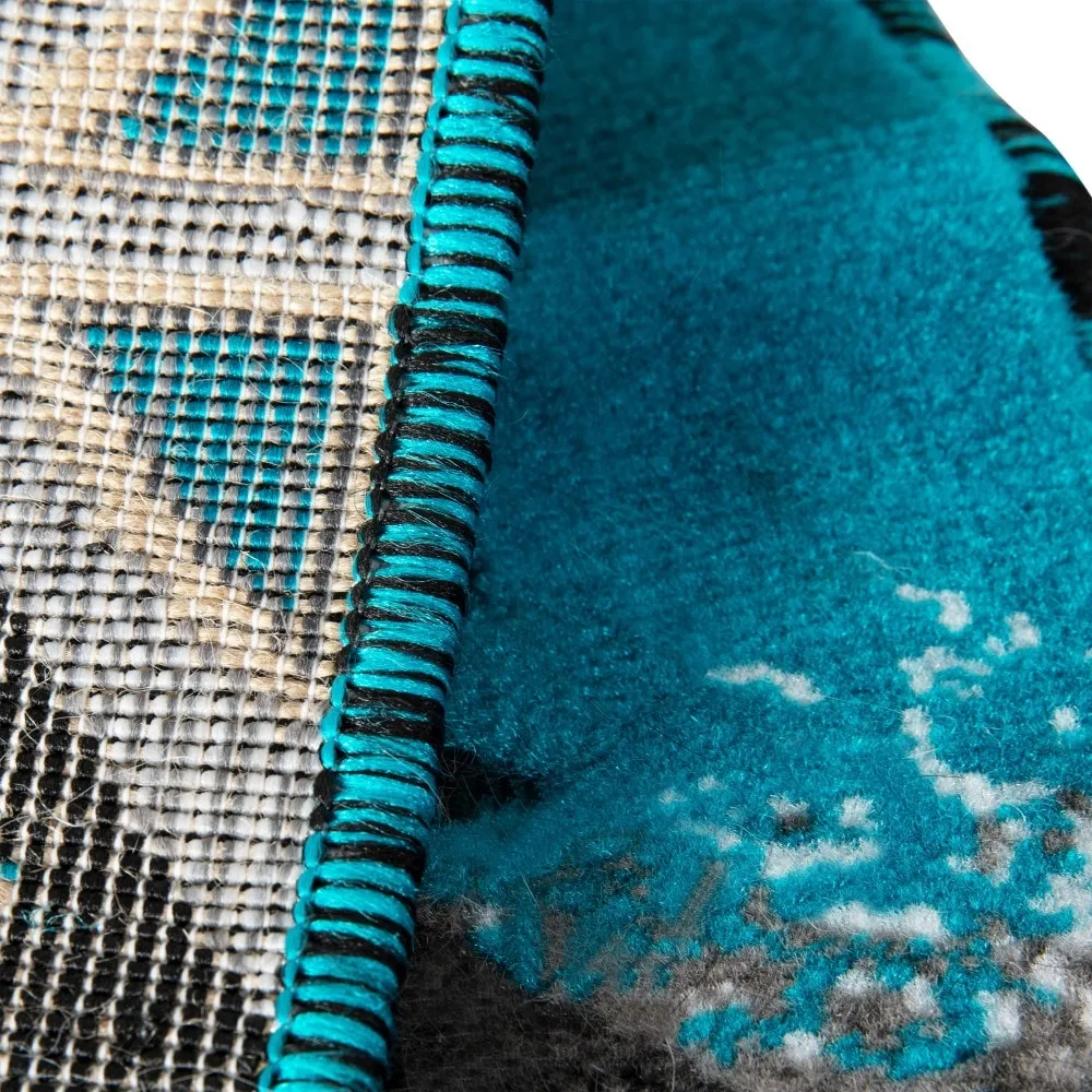 Traditional Southwestern Style Olefin Fiber Geometric Area Rug