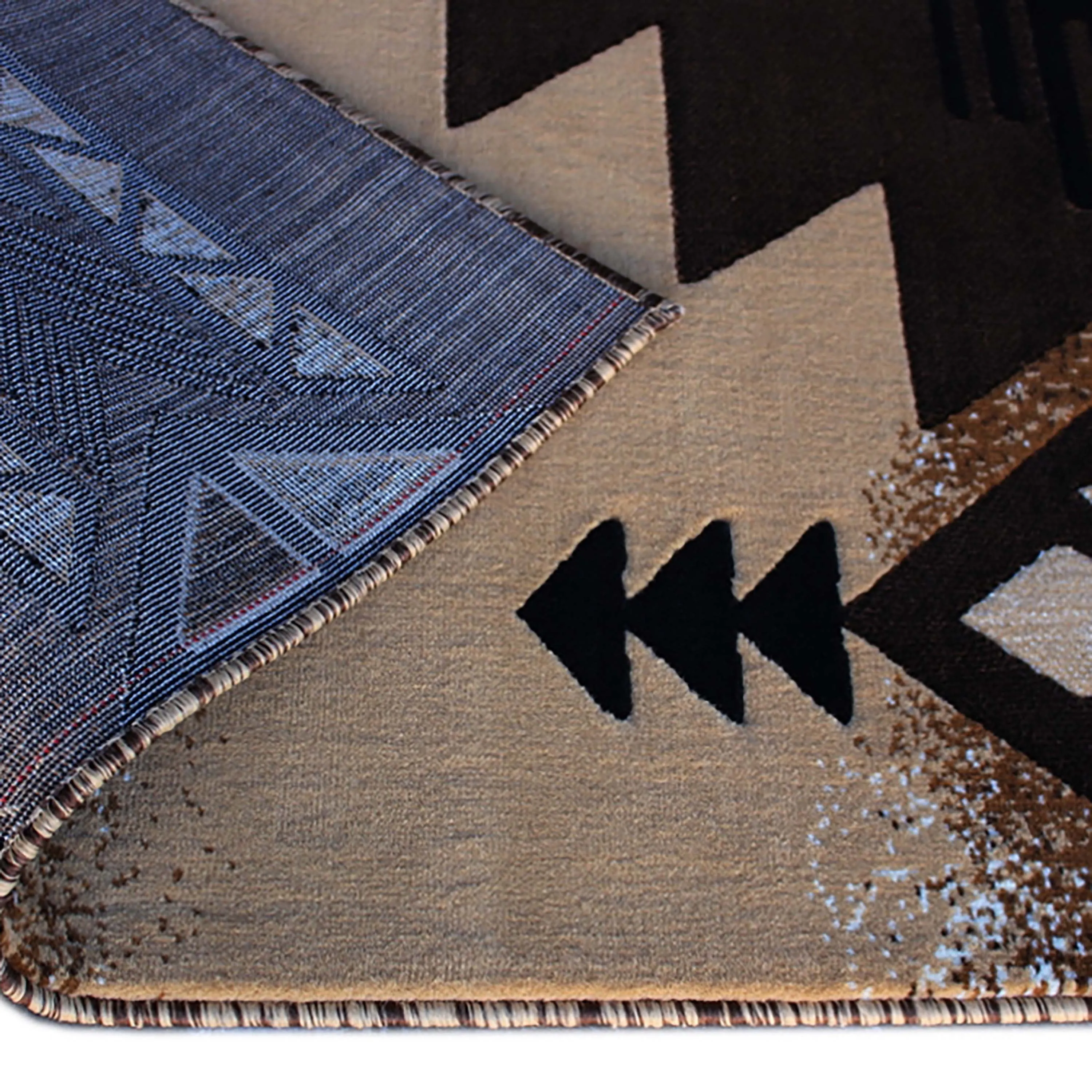 Traditional Southwestern Style Olefin Fiber Geometric Area Rug