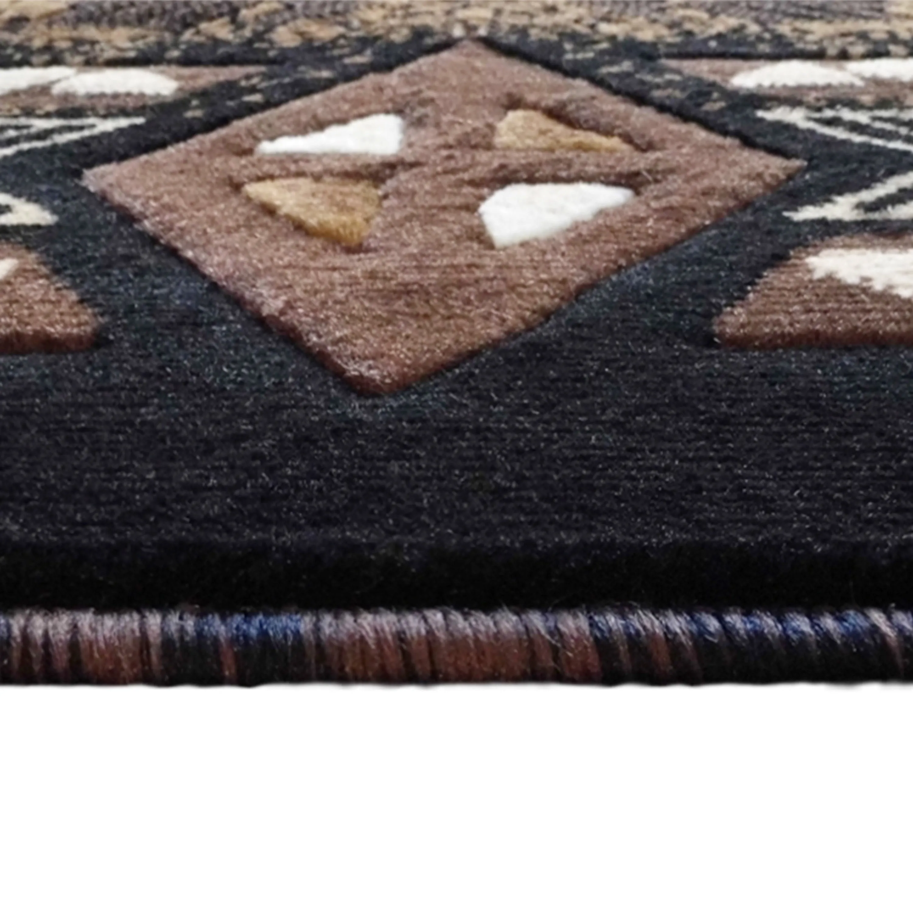Traditional Southwestern Style Olefin Fiber Geometric Area Rug