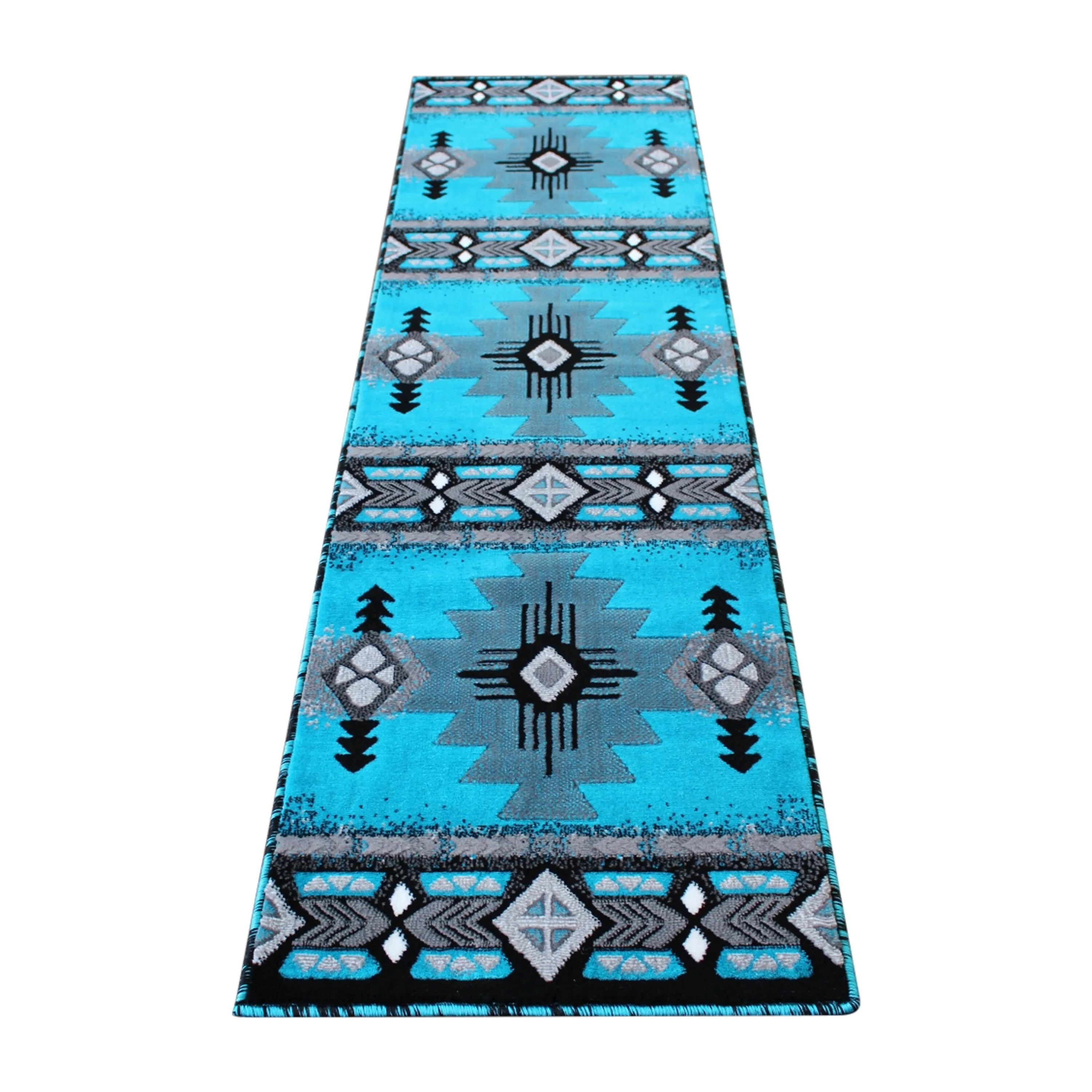 Traditional Southwestern Style Olefin Fiber Geometric Area Rug