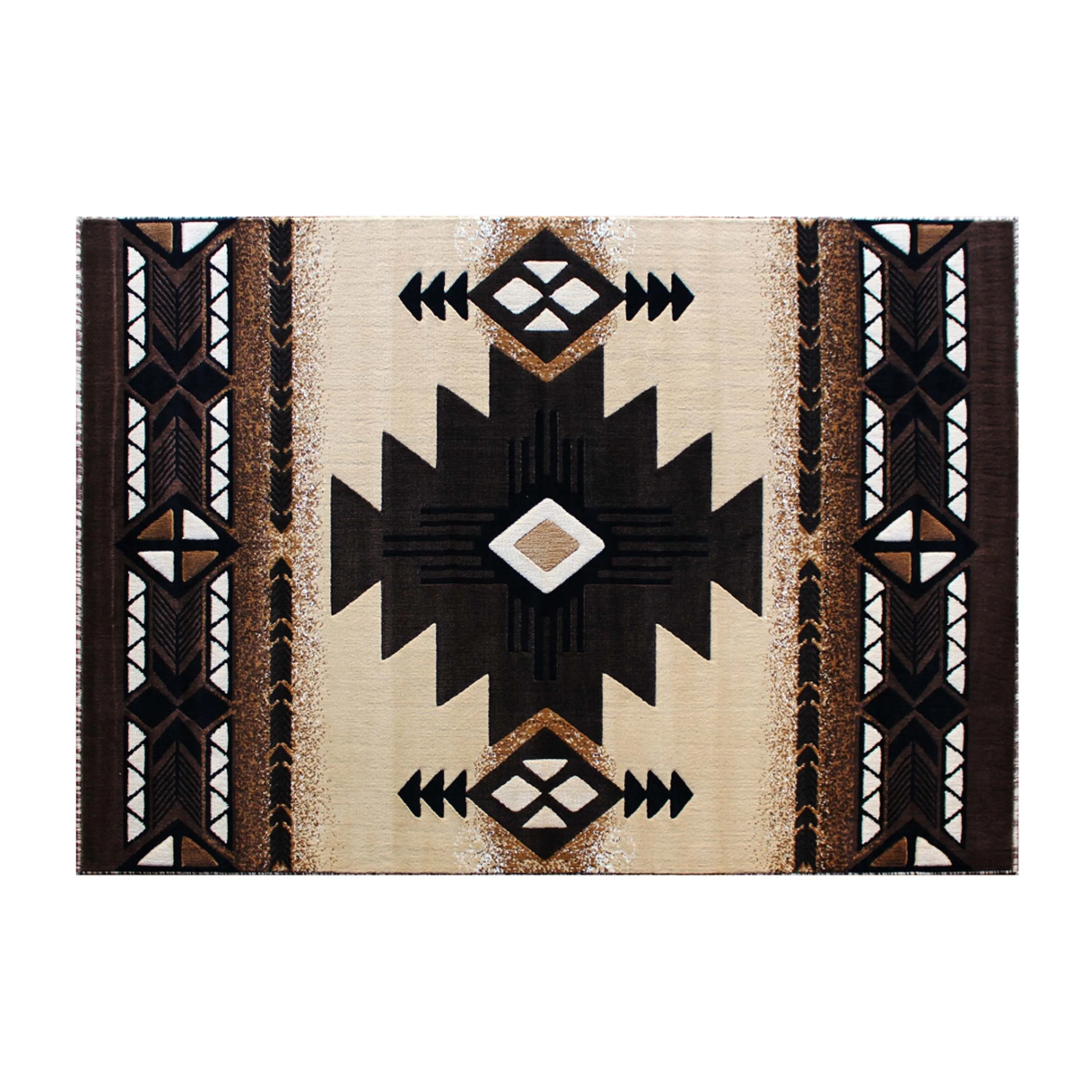 Traditional Southwestern Style Olefin Fiber Geometric Area Rug