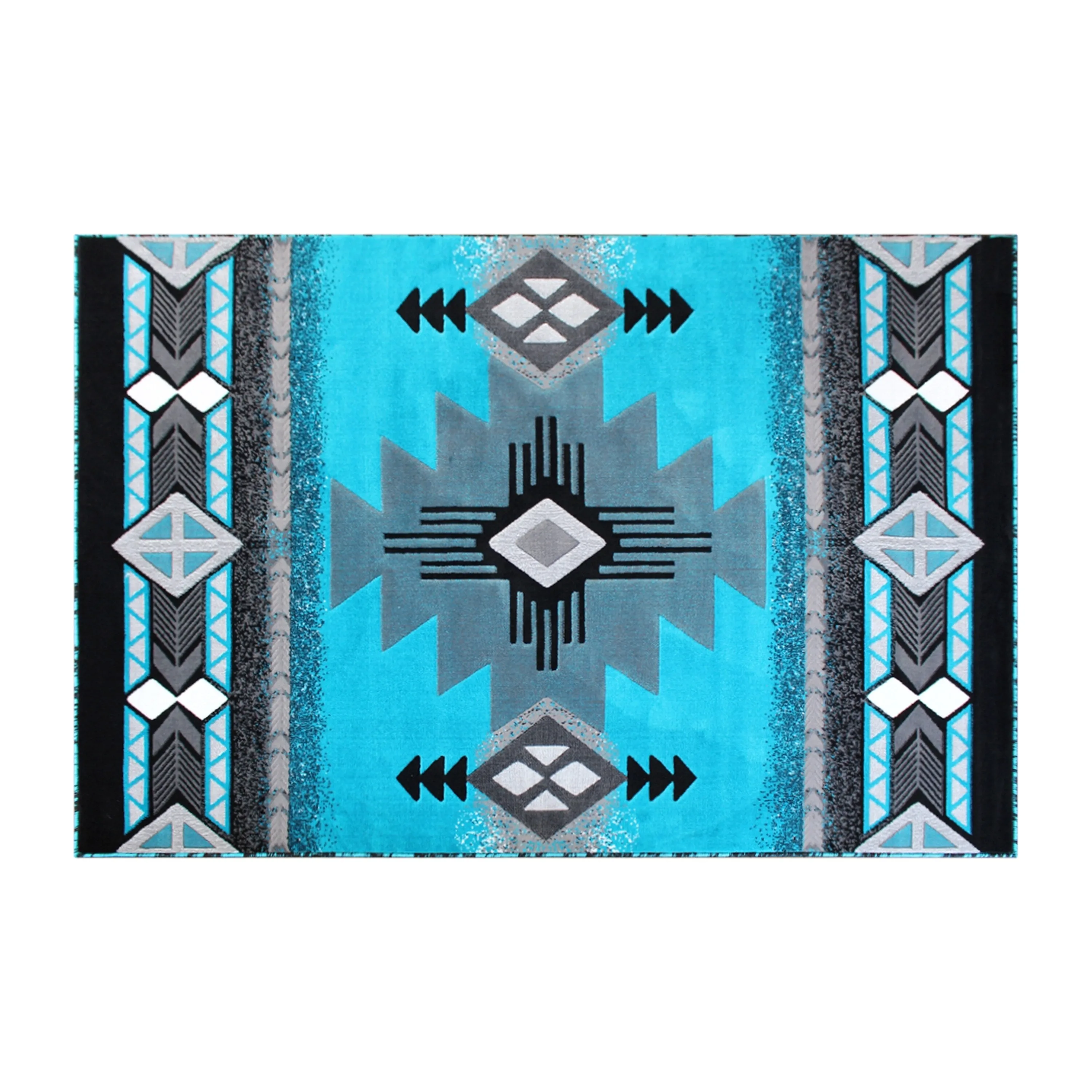 Traditional Southwestern Style Olefin Fiber Geometric Area Rug