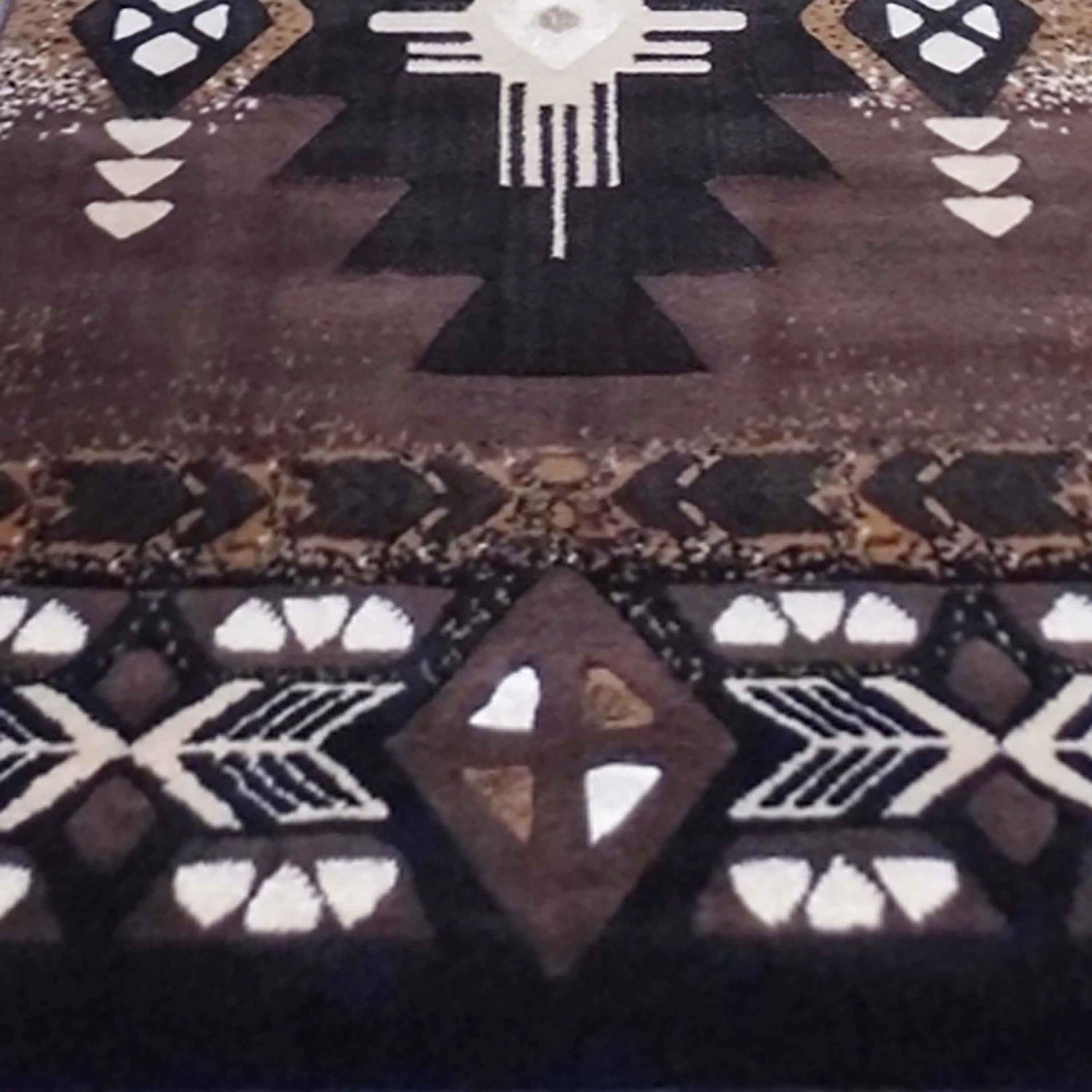 Traditional Southwestern Style Olefin Fiber Geometric Area Rug