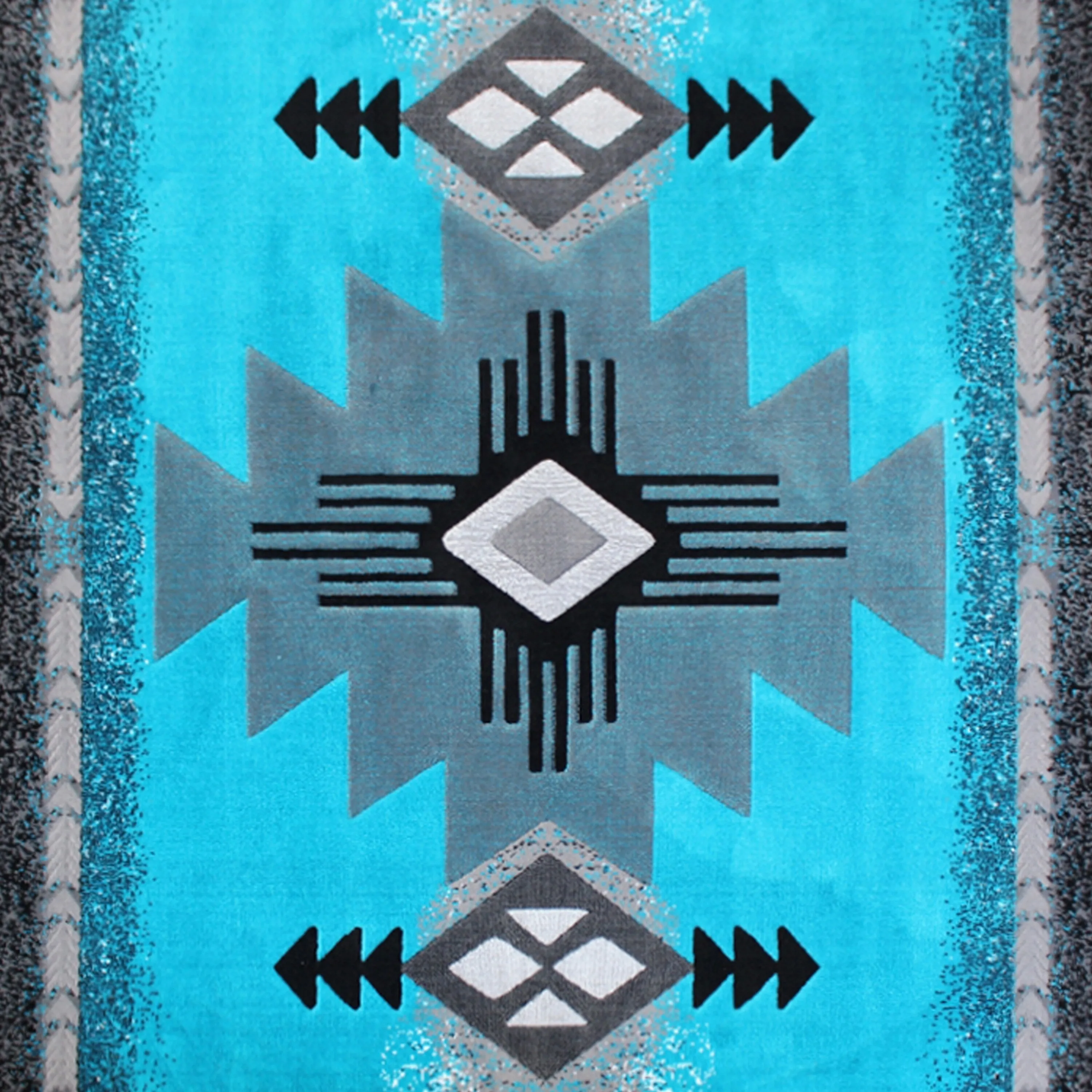 Traditional Southwestern Style Olefin Fiber Geometric Area Rug