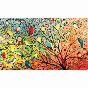 Tree Birds 18x30 Colorful Floor Mat