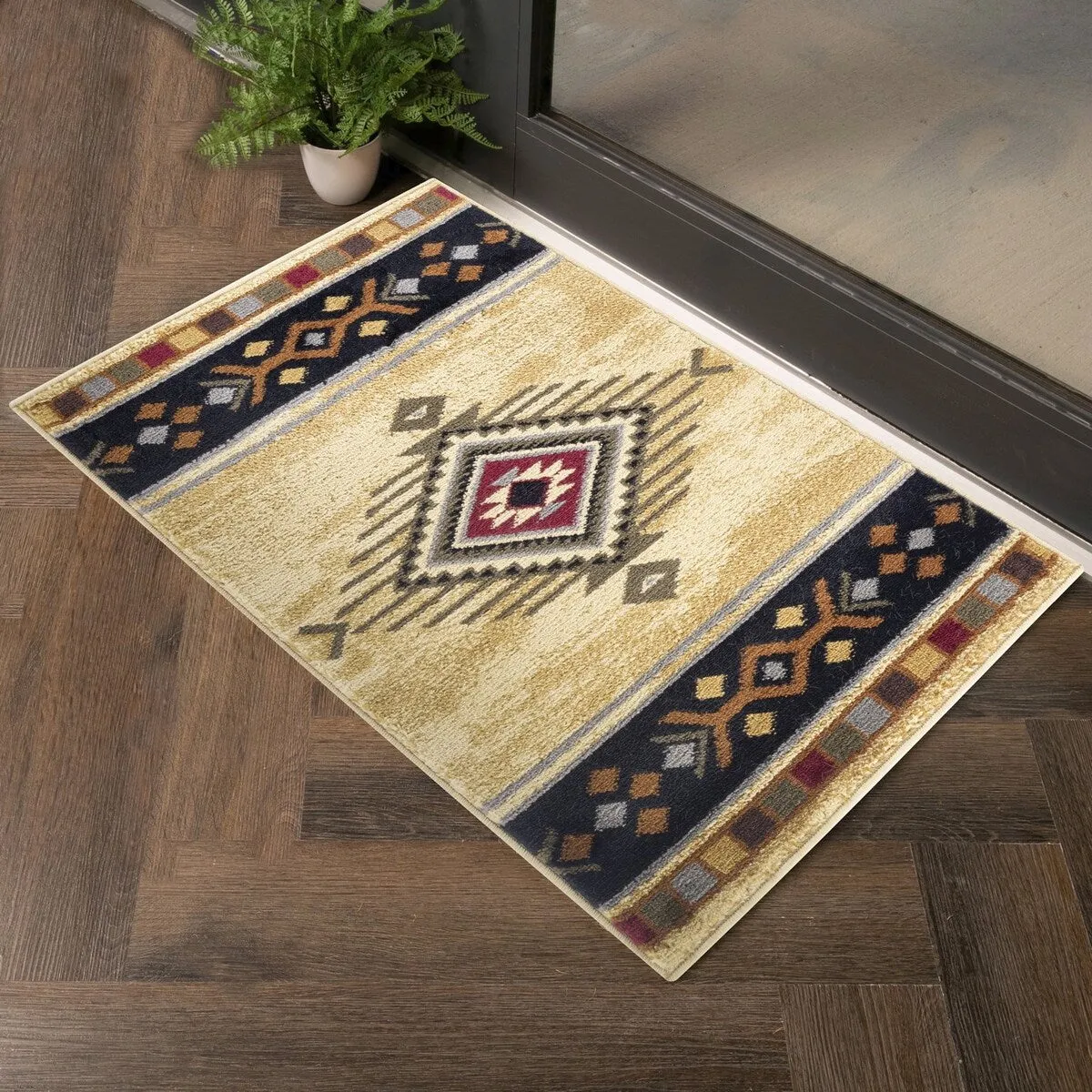 Tribes GC_YLS4003 Cream Southwest Area Rug