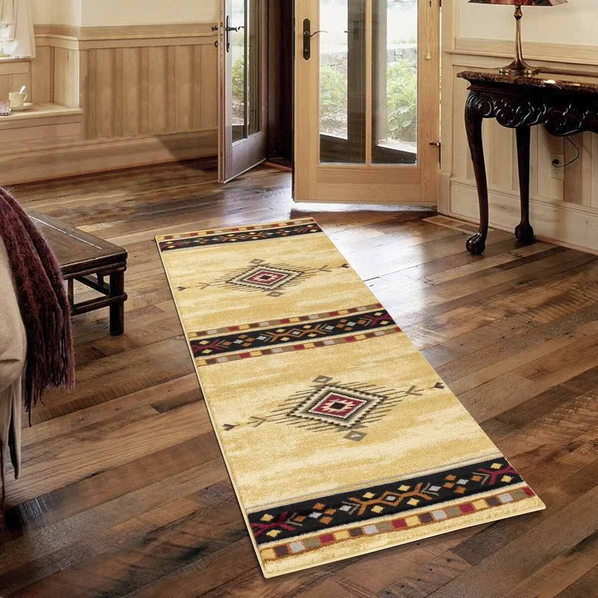 Tribes GC_YLS4003 Cream Southwest Area Rug