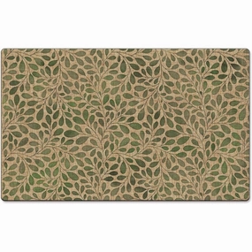 Verde Garden Decorative Indoor/Outdoor Natural Linen Look Floor Mat with Recycled Rubber Back Made in The USA 29.5 x 17.75