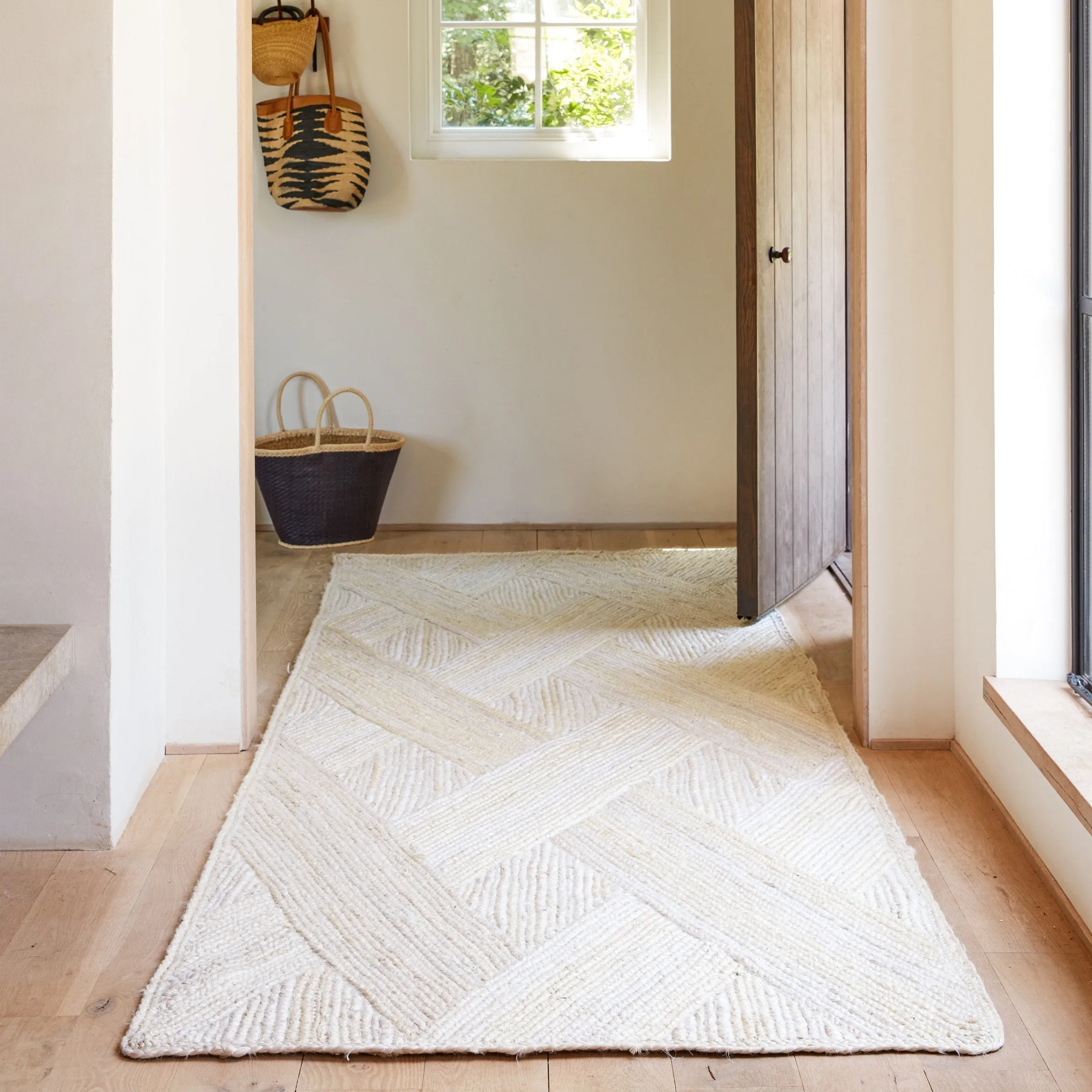 Vero Natural Trellis Area Rug