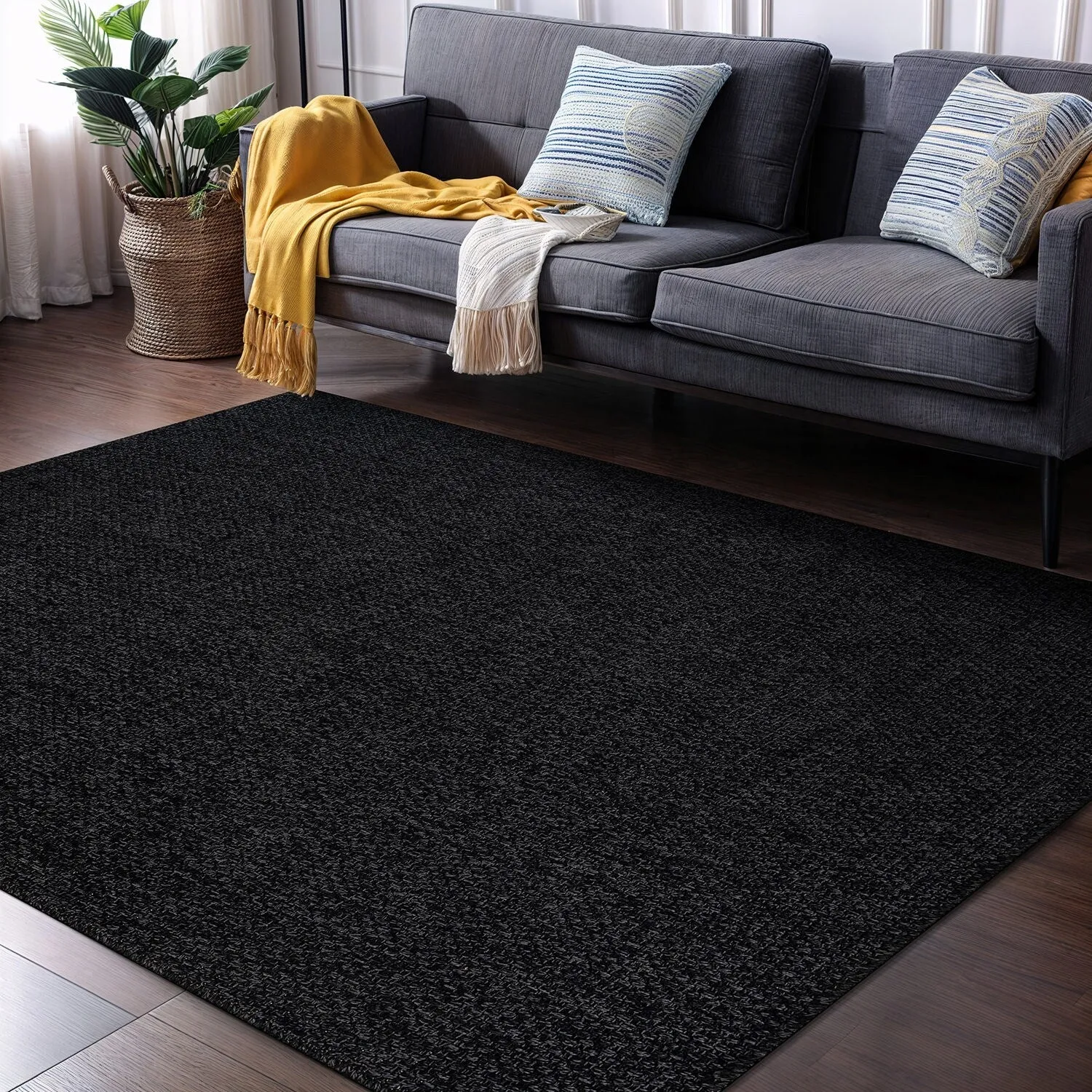 VILLADECOR Easy Jute Indoor Outdoor Weaving Area Rug