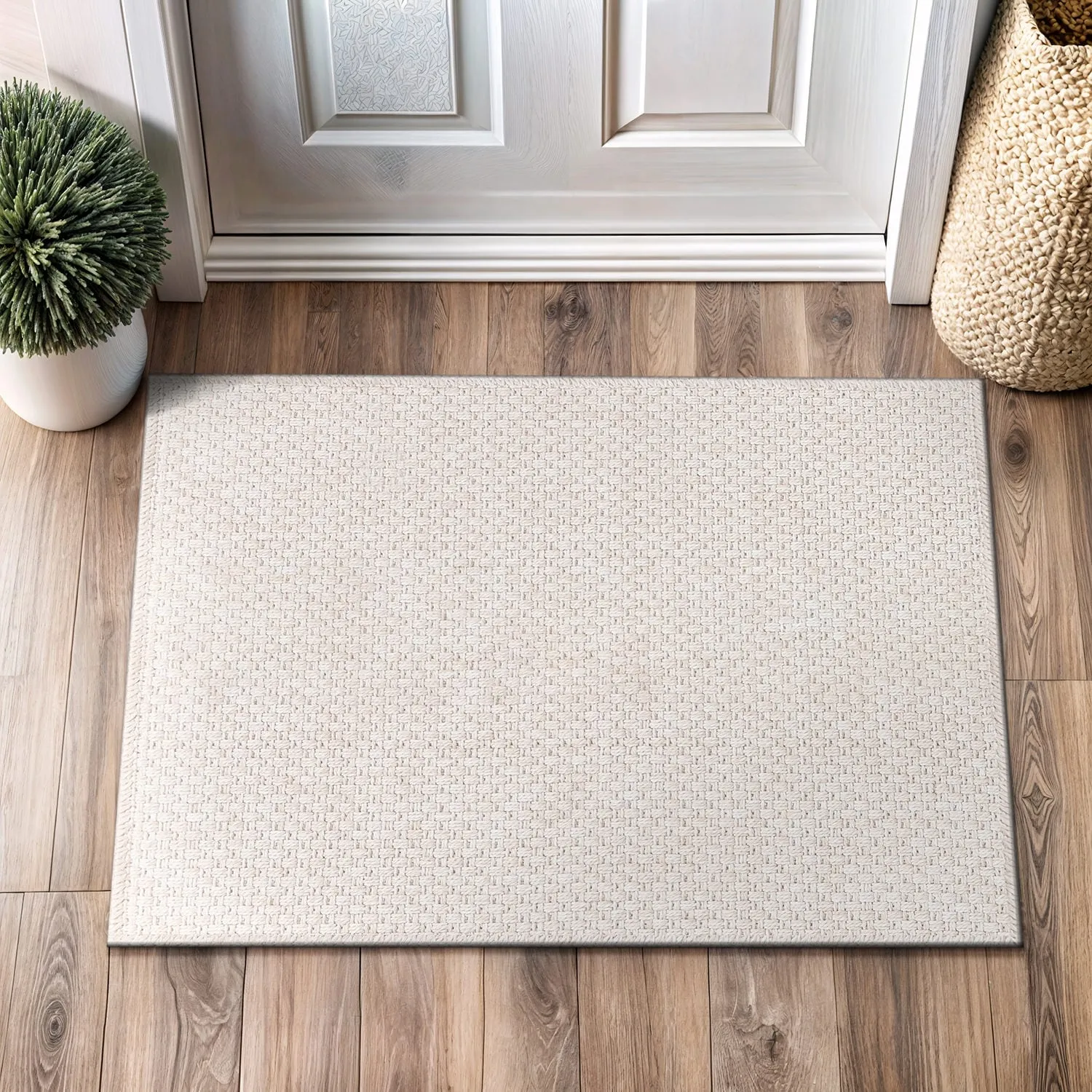 VILLADECOR Easy Jute Indoor Outdoor Weaving Area Rug