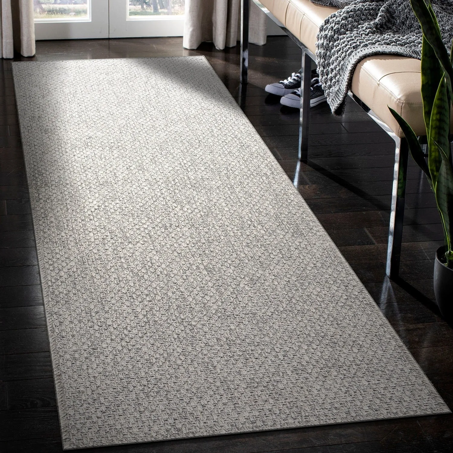 VILLADECOR Easy Jute Indoor Outdoor Weaving Area Rug