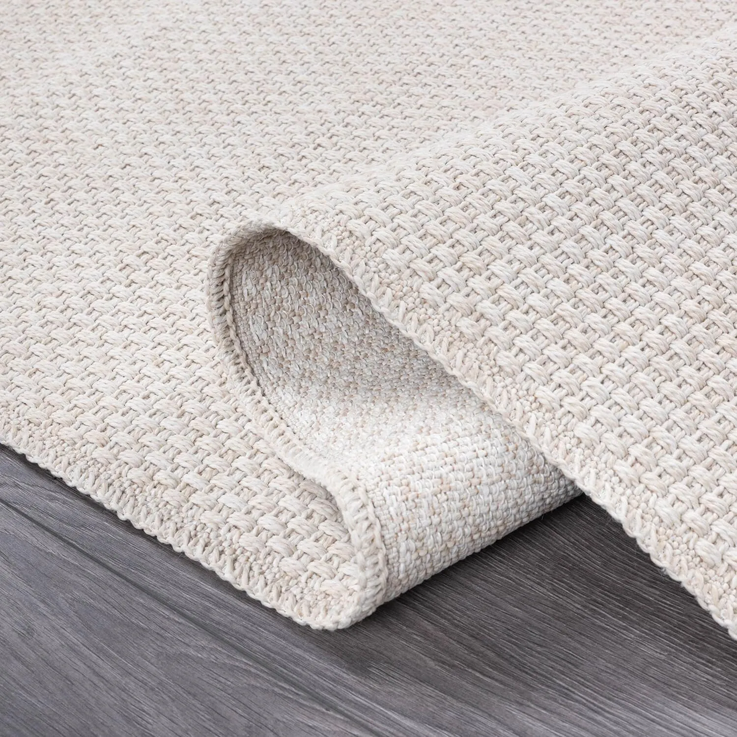 VILLADECOR Easy Jute Indoor Outdoor Weaving Area Rug