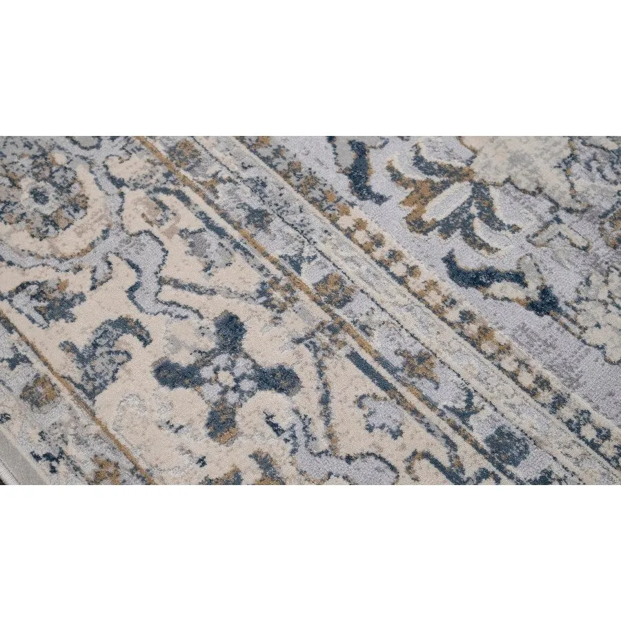 Vintage Delmar Light Gray Blue Rug