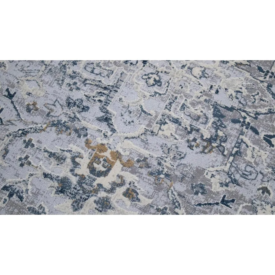 Vintage Delmar Light Gray Blue Rug