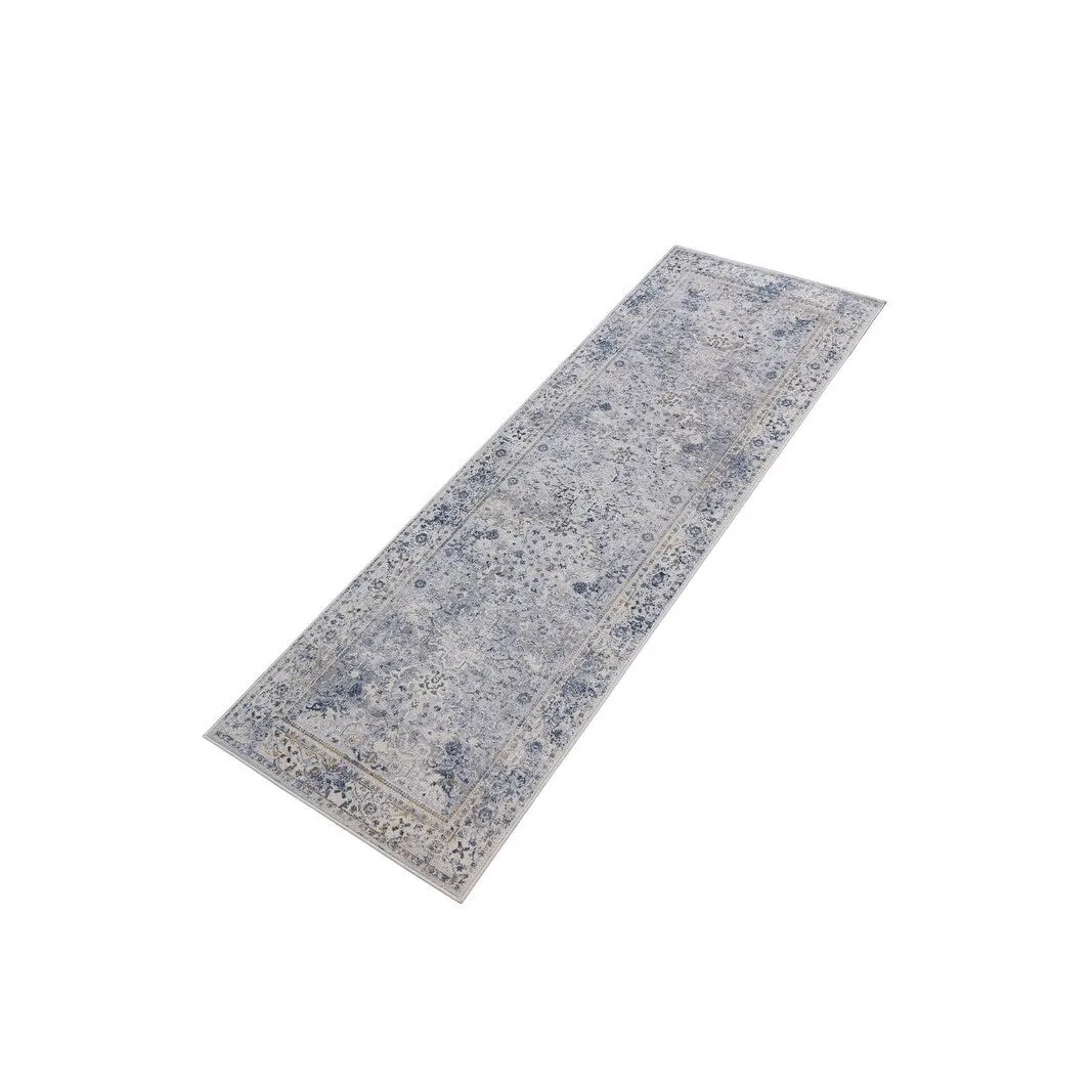 Vintage Delmar Light Gray Blue Rug