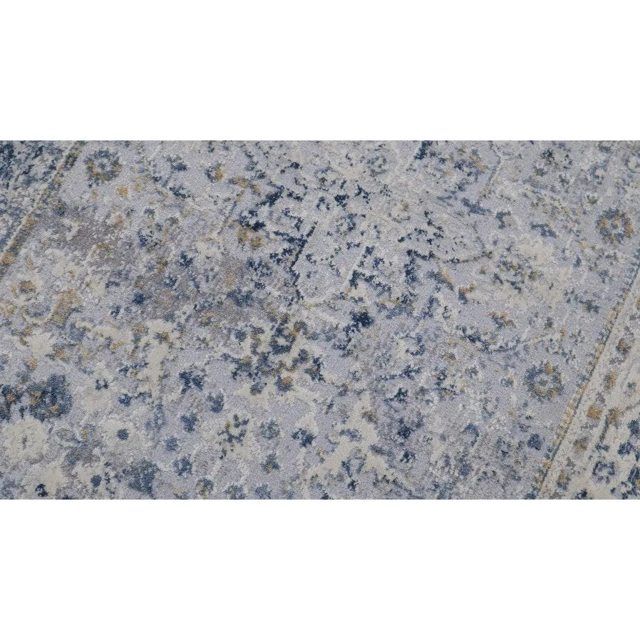 Vintage Delmar Light Gray Blue Rug