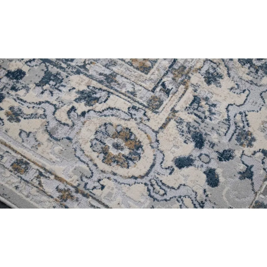 Vintage Delmar Light Gray Blue Rug