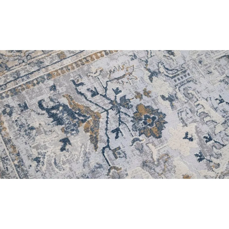 Vintage Delmar Light Gray Blue Rug