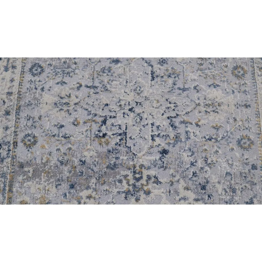 Vintage Delmar Light Gray Blue Rug